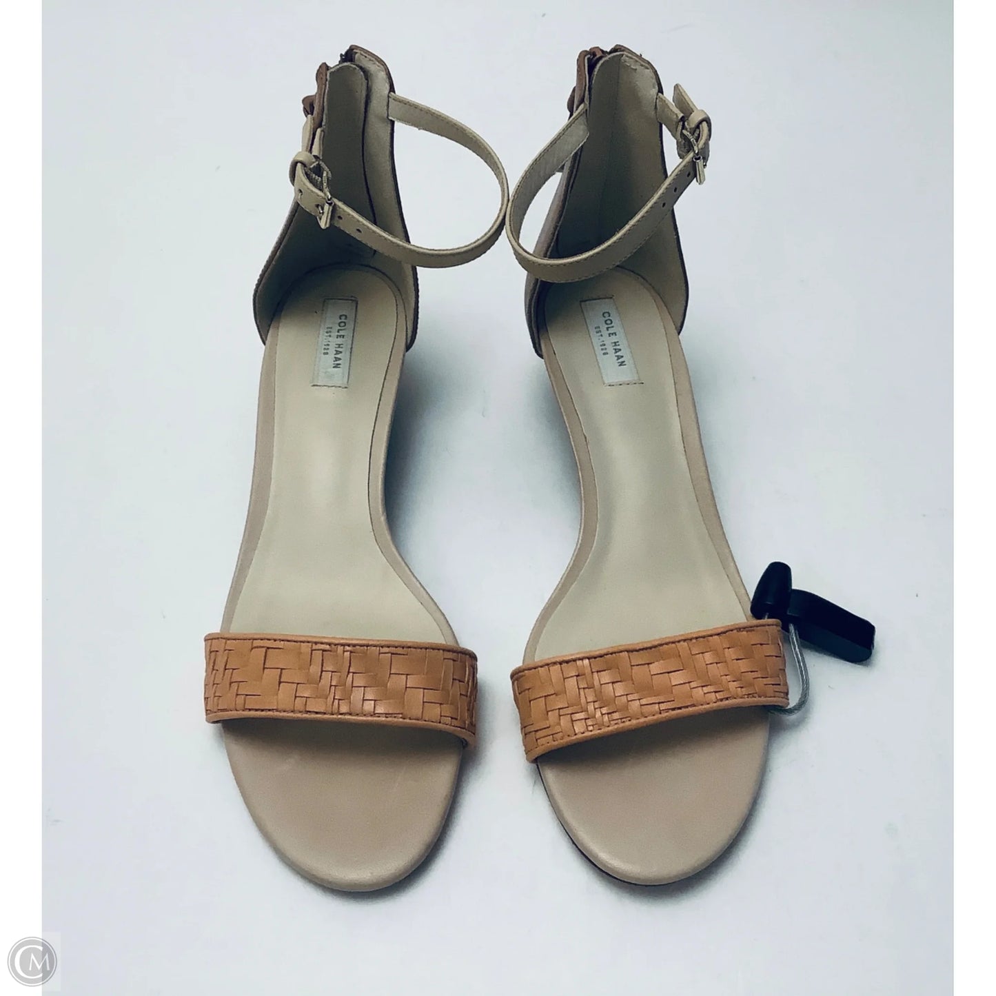 Sandals Heels Wedge By Cole-haan In Beige, Size: 8