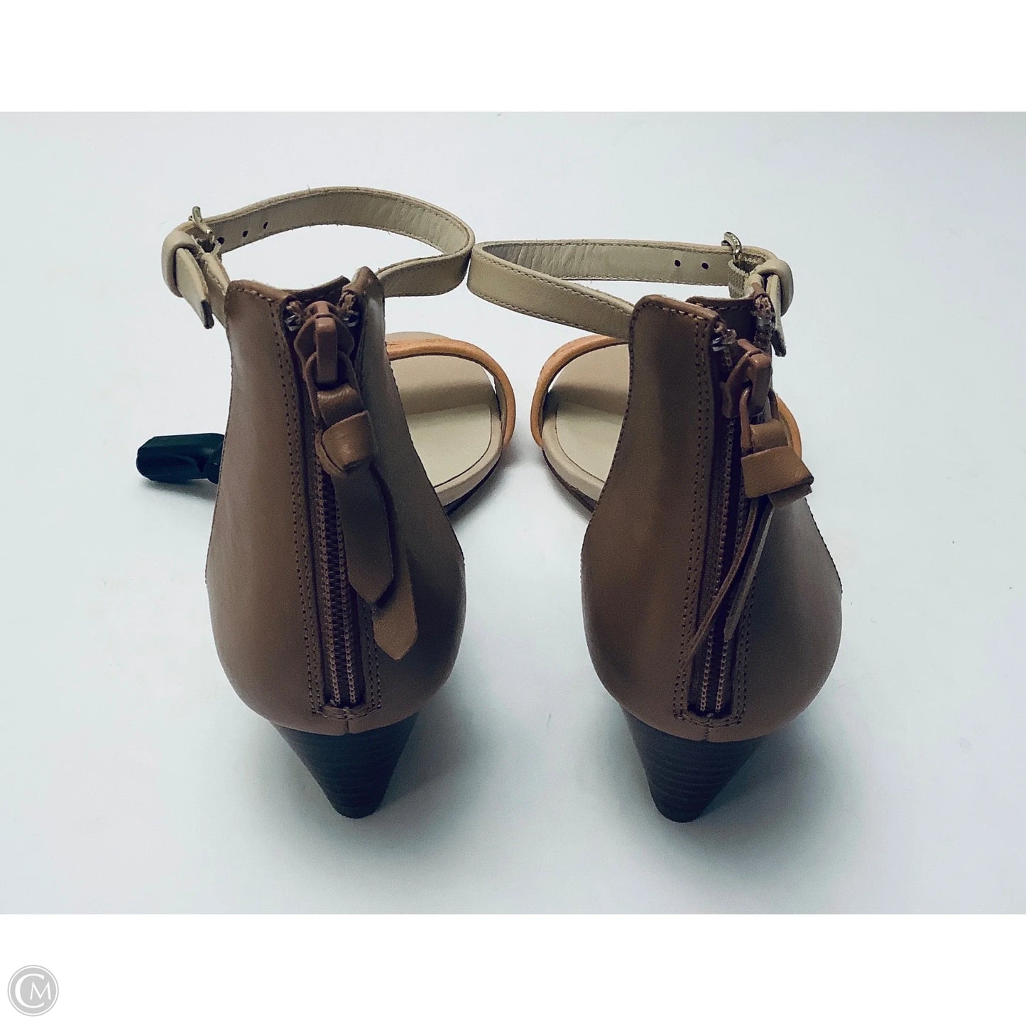 Sandals Heels Wedge By Cole-haan In Beige, Size: 8