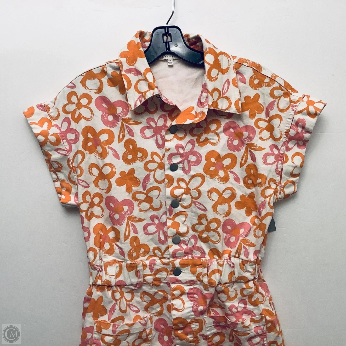 Romper By Clothes Mentor In Floral Print, Size: S