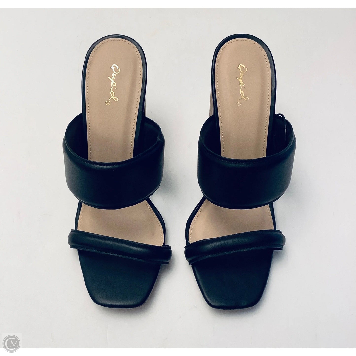 Shoes Heels Block By Qupid In Black, Size: 10