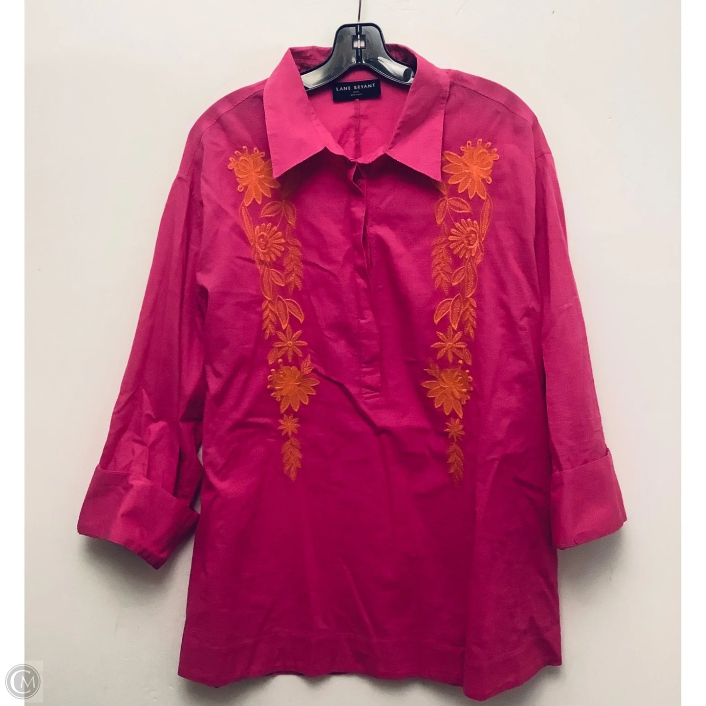 Top Long Sleeve By Lane Bryant In Pink, Size: L
