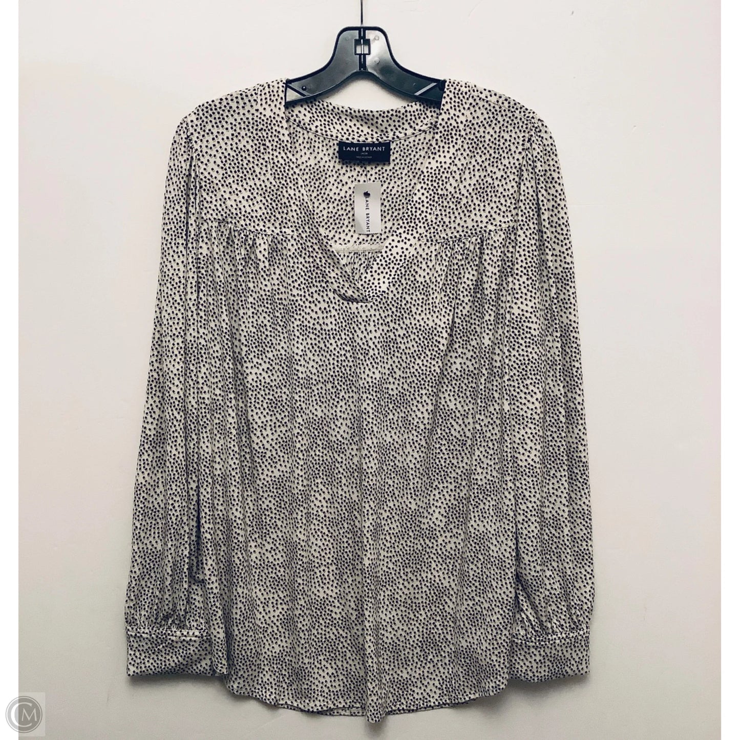 Top Long Sleeve By Lane Bryant In Beige, Size: L