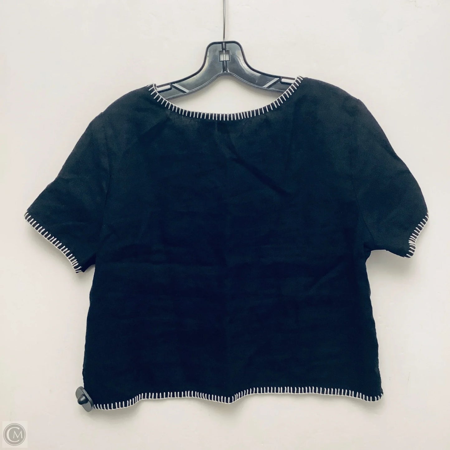 Top Short Sleeve By Rachel Zoe In Black, Size: L