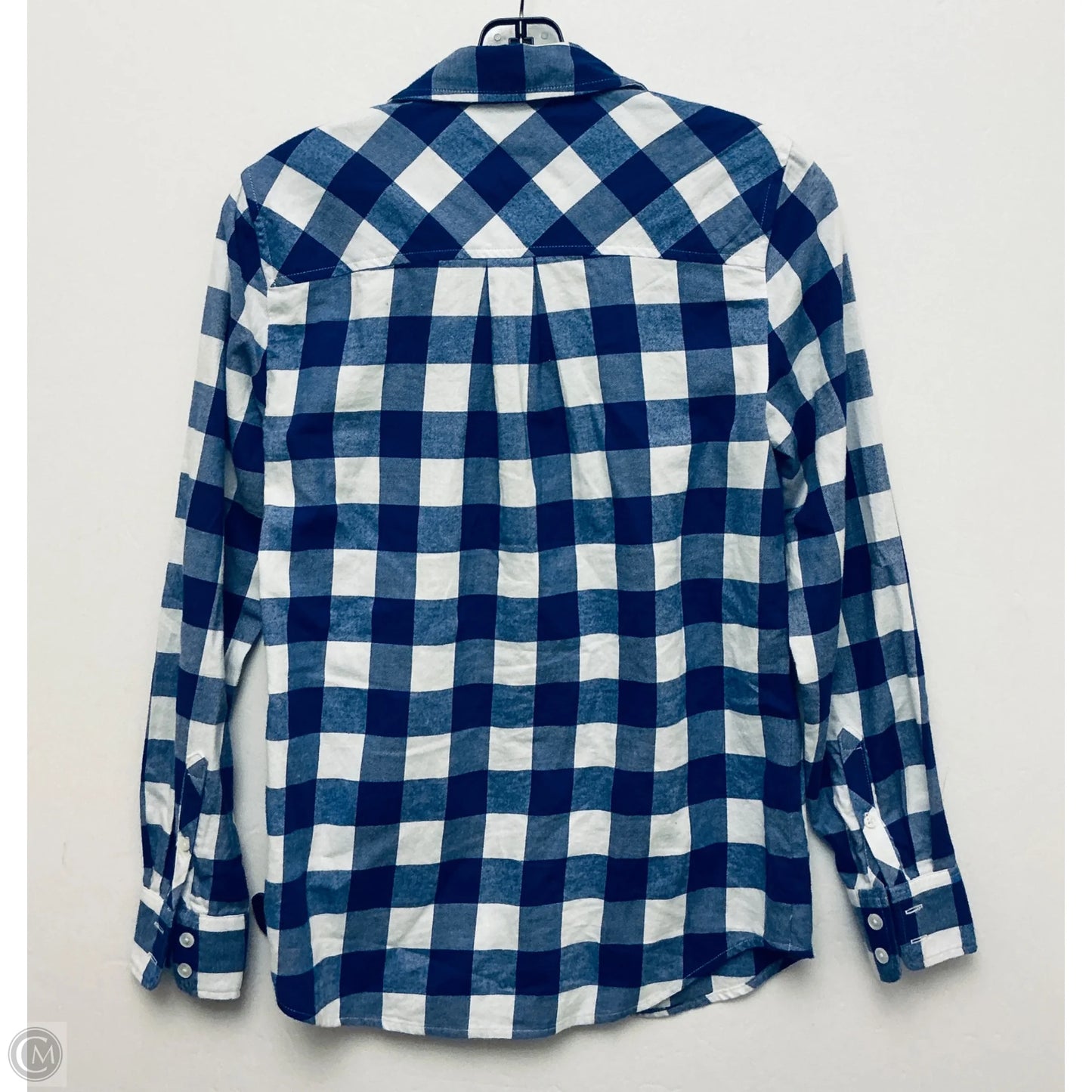 Top Long Sleeve By J. Crew In Plaid Pattern, Size: Xxs