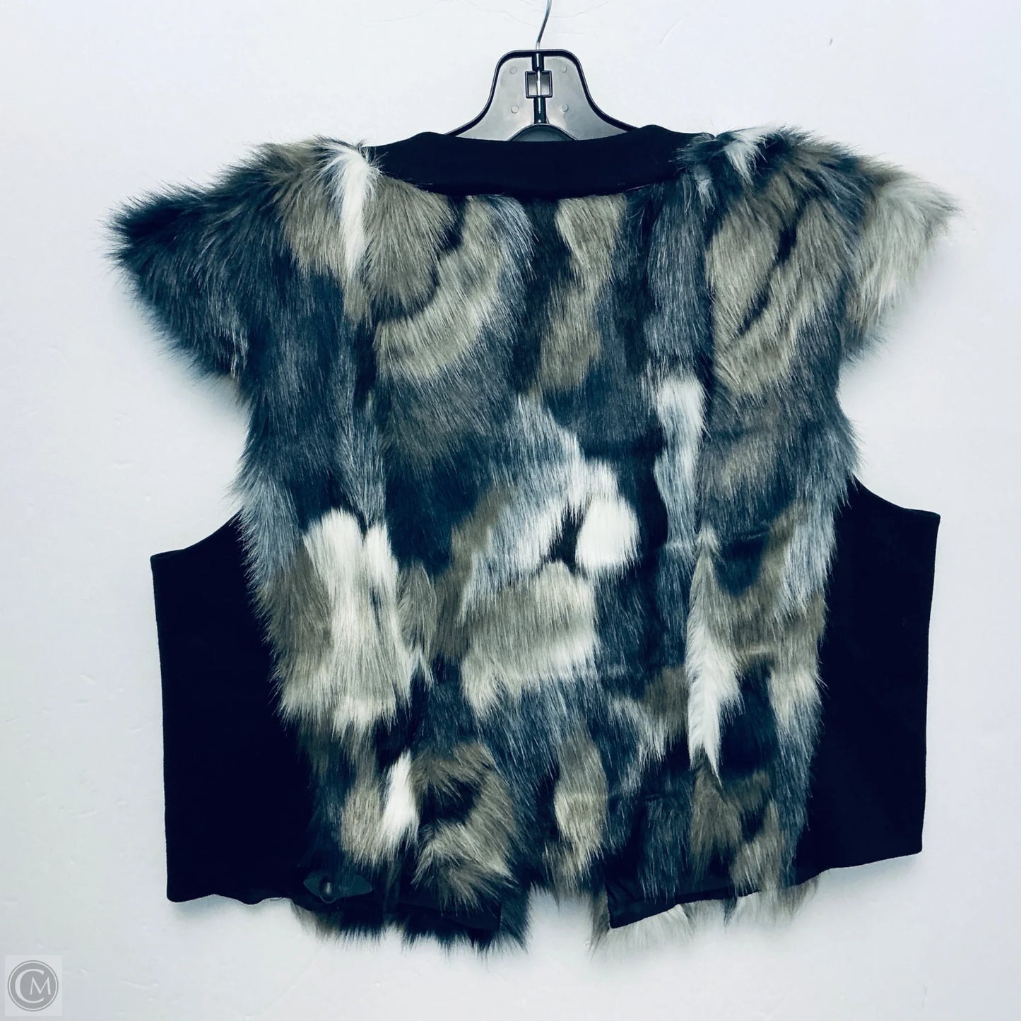 Vest Faux Fur & Sherpa By Cabi In Multi-colored, Size: Xl