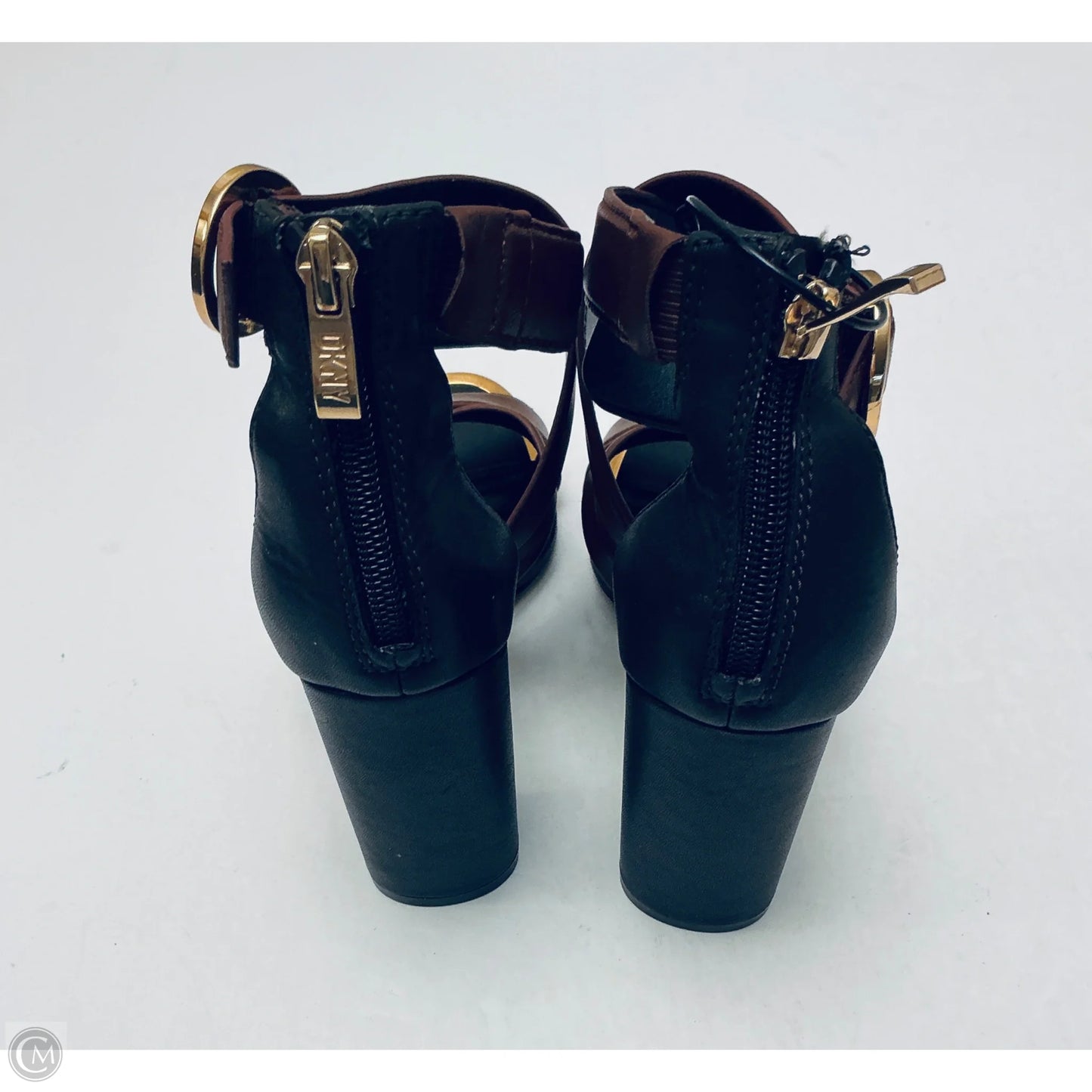 Shoes Heels Block By Dkny In Brown, Size: 7.5