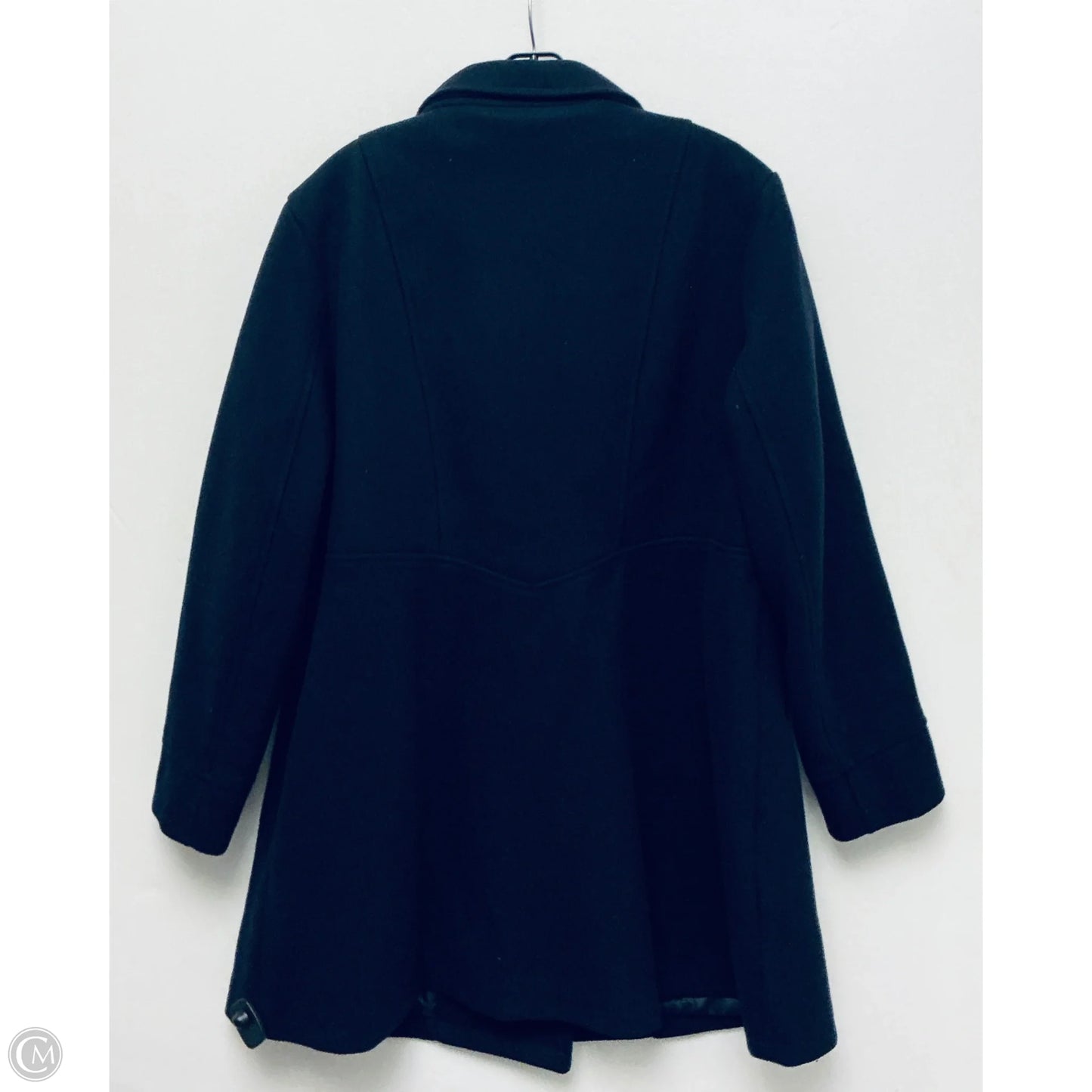 Coat Trench Coat By Agnes Orinda In Navy, Size: 2x