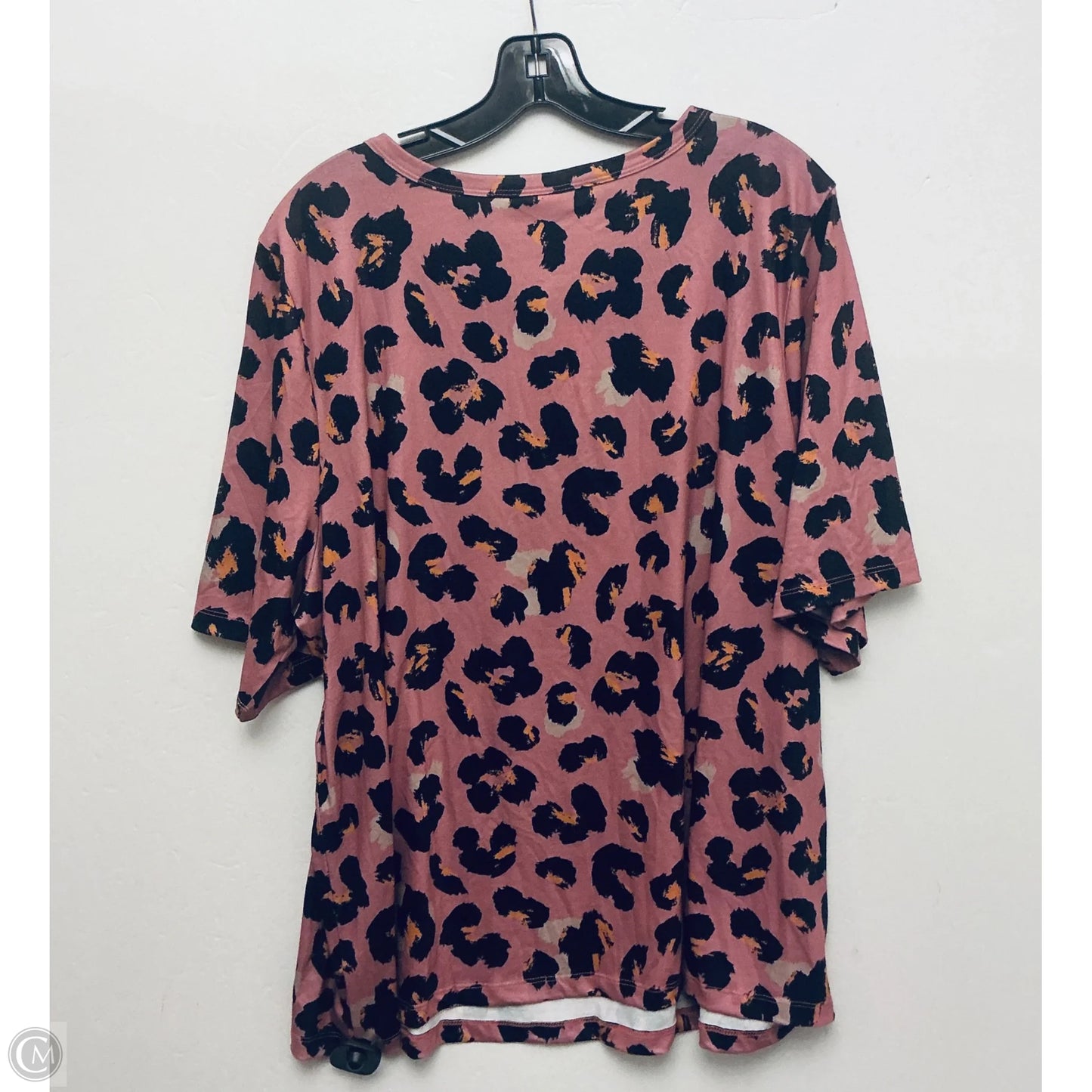 Top Short Sleeve Basic By Lularoe In Pink, Size: 3x