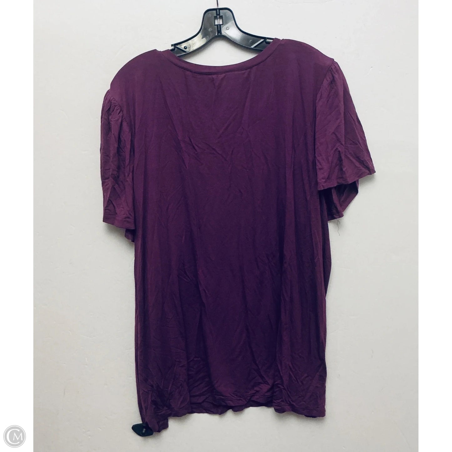 Top Short Sleeve Basic By Lularoe In Purple, Size: 3x