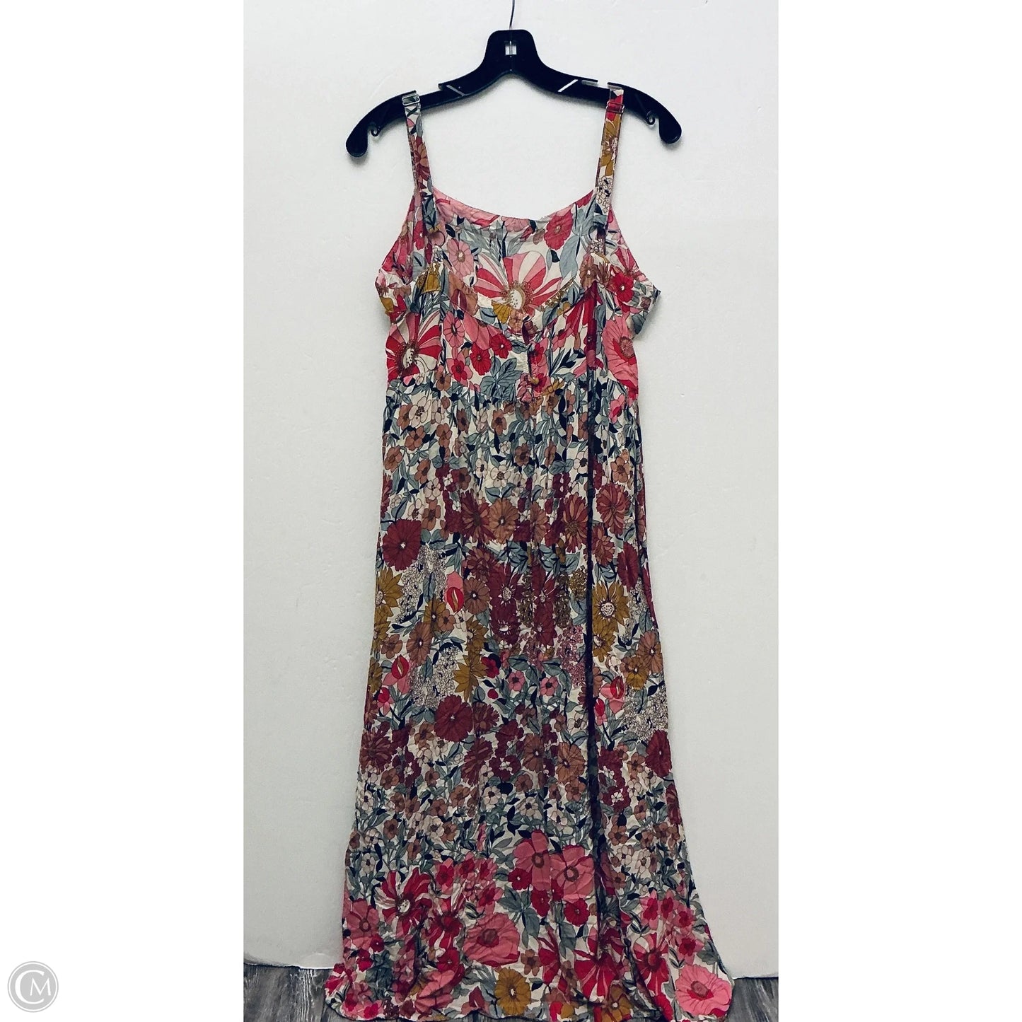 Dress Casual Maxi By Natural Life In Floral Print, Size: L