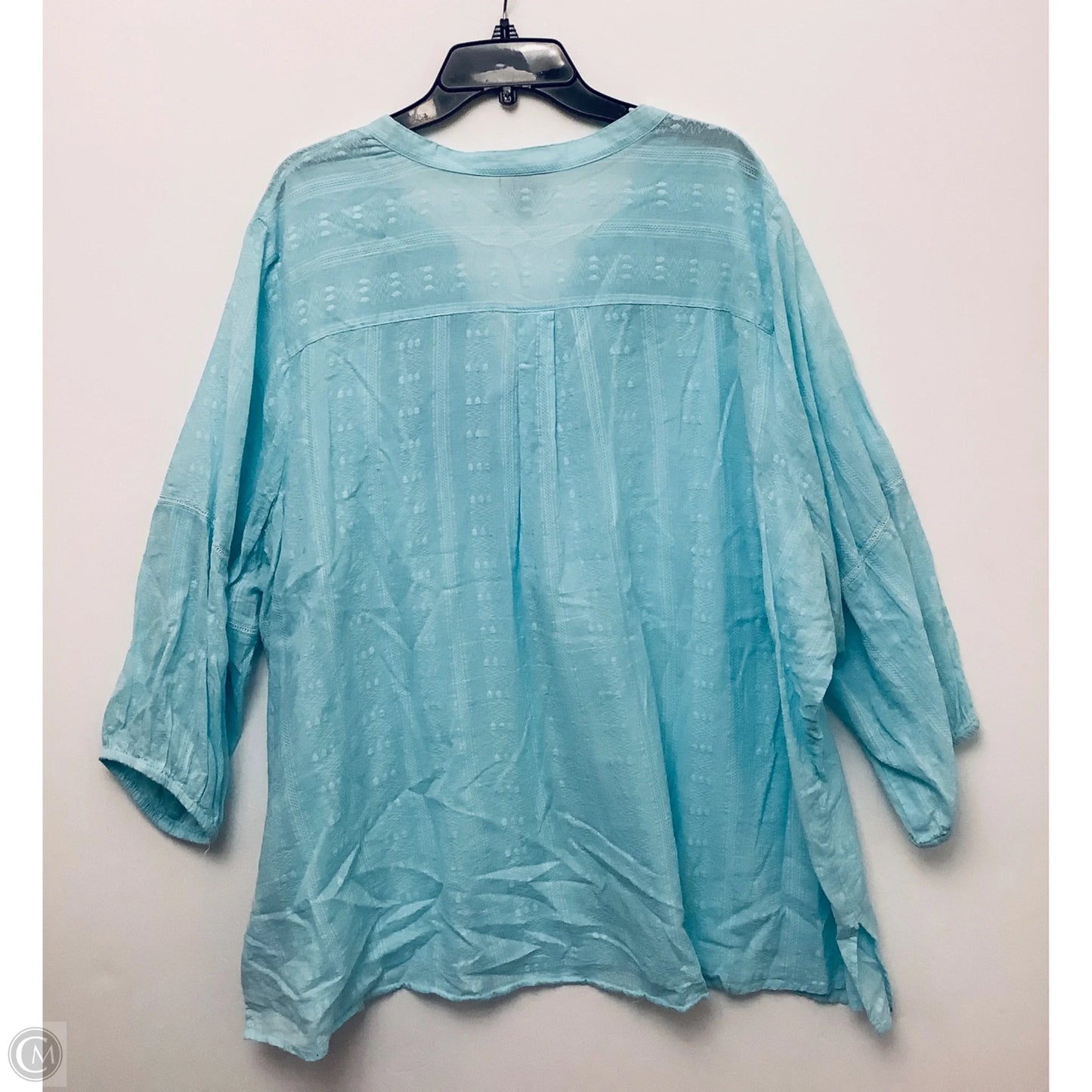 Top 3/4 Sleeve By Avenue Blues In Blue, Size: 4x