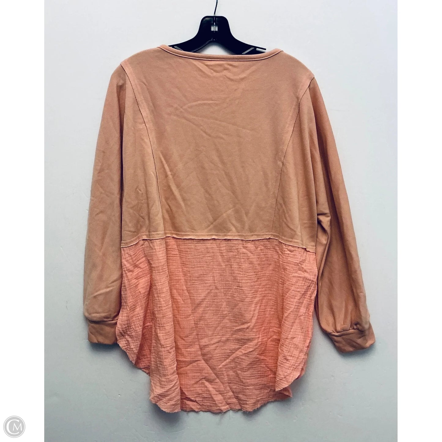 Top Long Sleeve Basic By Cme In Pink, Size: M