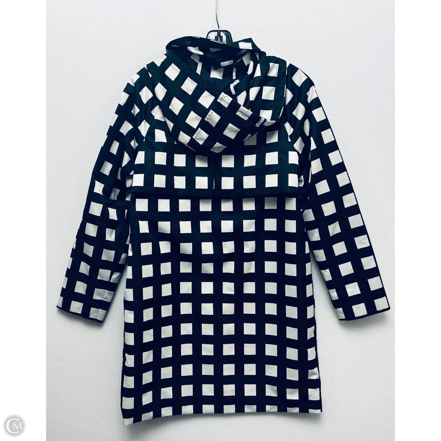 Jacket Designer By Kate Spade In Checkered Pattern, Size: S