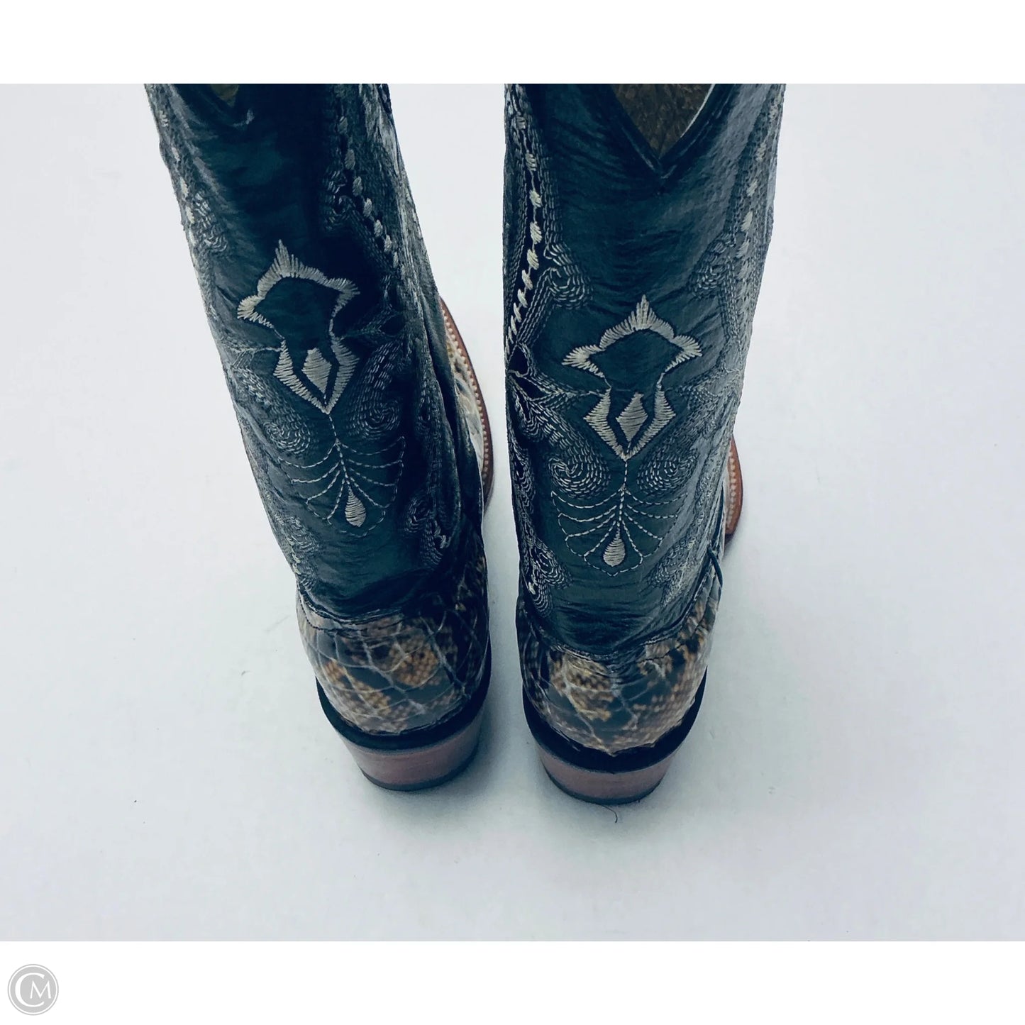 Boots Western By Cma In Blue & Tan, Size: 7