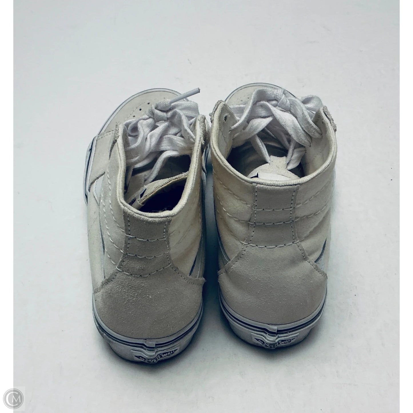 Shoes Sneakers By Vans In Cream, Size: 7.5
