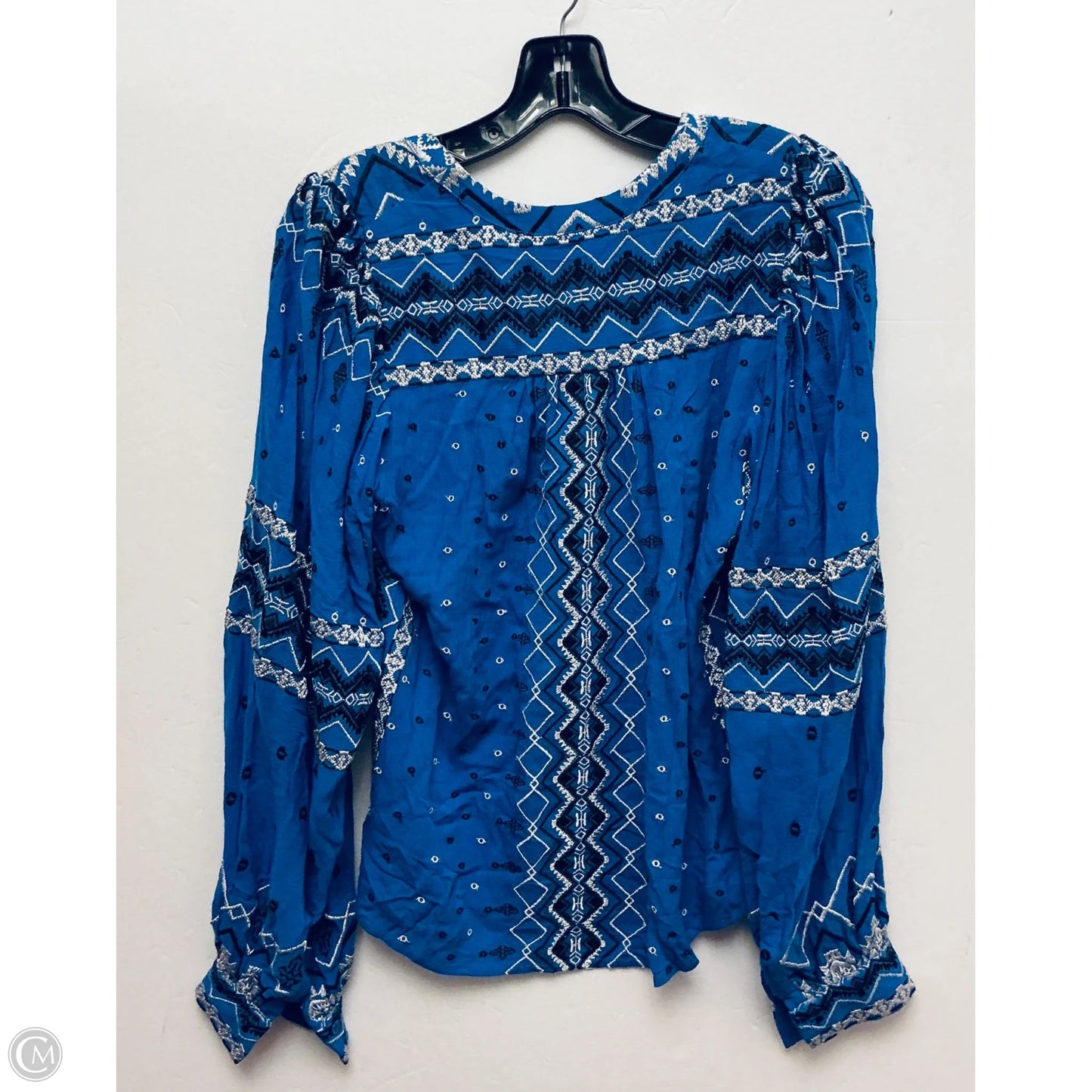 Top Long Sleeve Basic By Hale Bob In Blue, Size: S