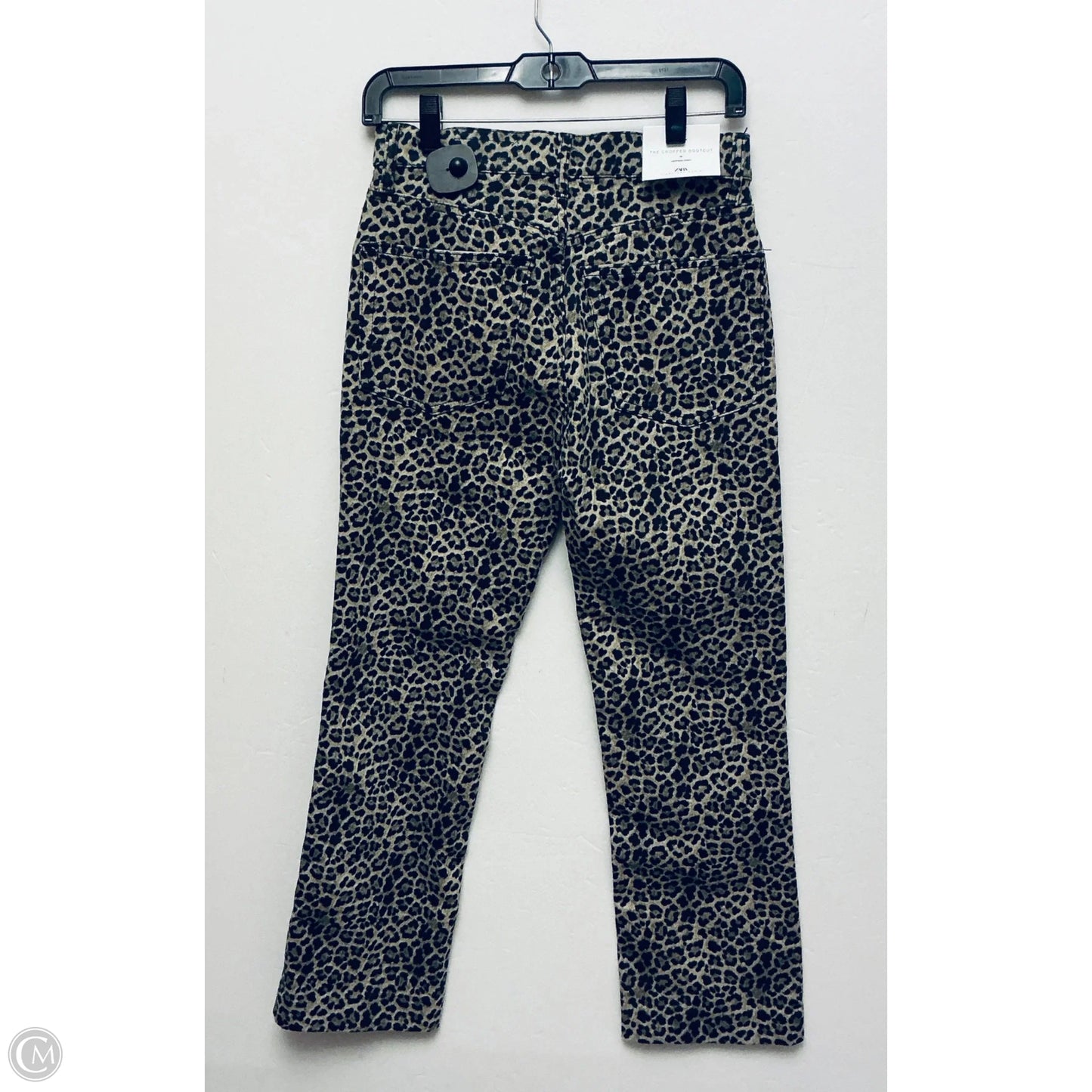 Jeans Straight By Zara In Animal Print, Size: 4