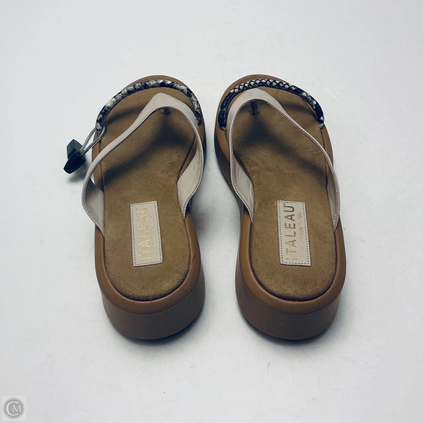 Sandals Heels Wedge By Cmc In Brown, Size: 9