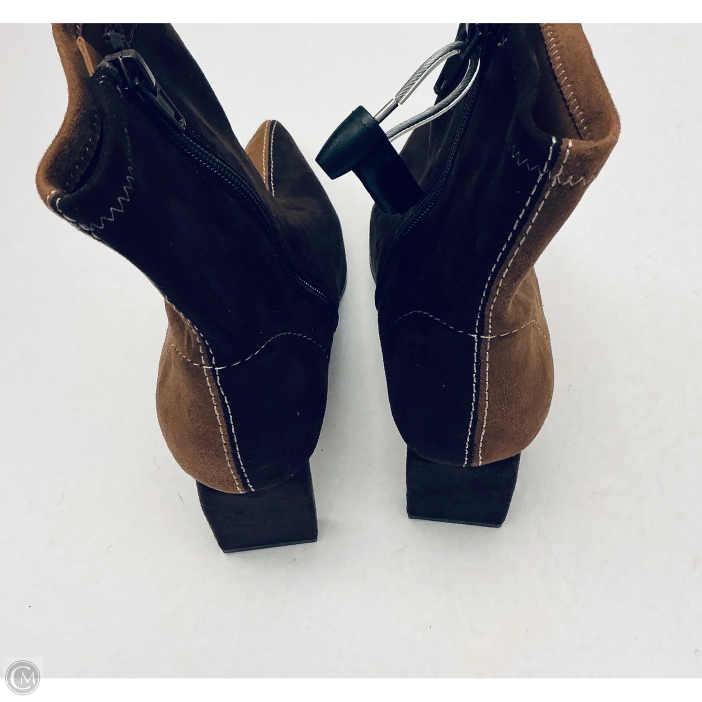 Boots Ankle Heels By Gianni Bini In Brown, Size: 6