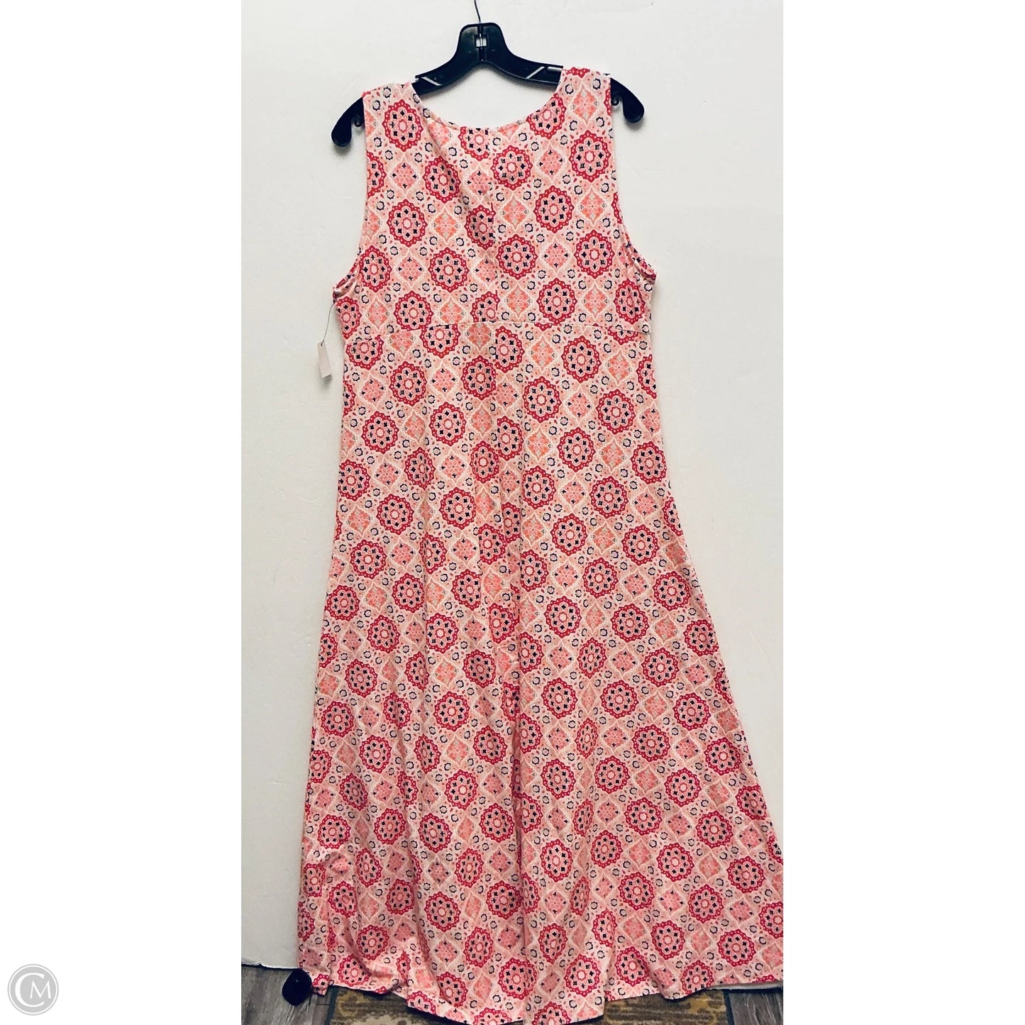 Dress Casual Maxi By Talbots In Pink, Size: Xl