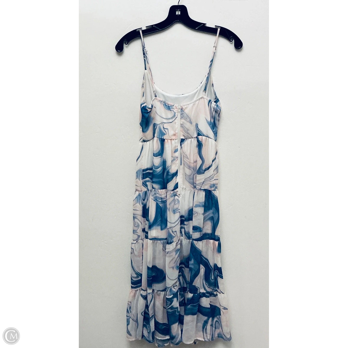 Dress Casual Midi By Cme In Blue & Pink, Size: S