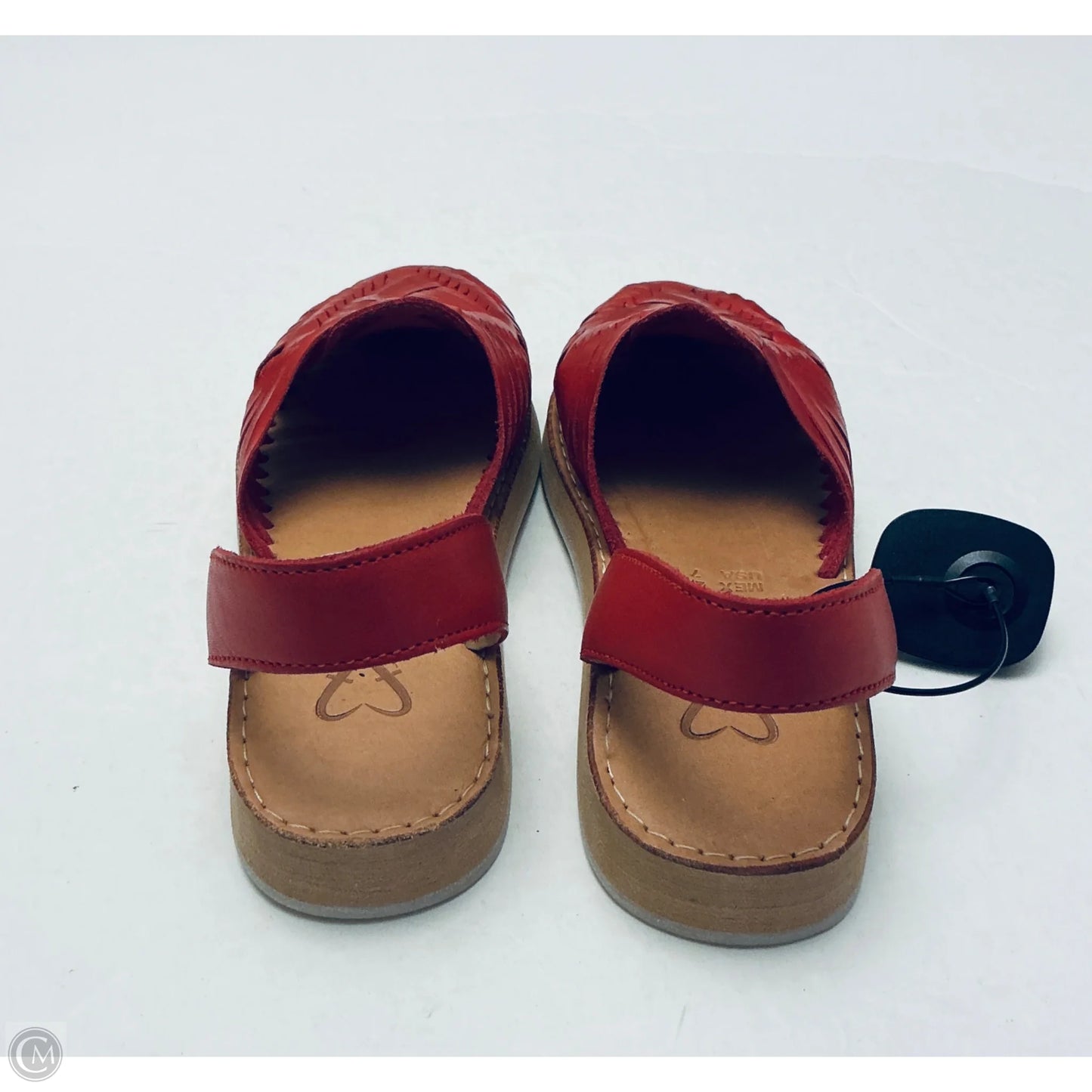 Sandals Flats By Fiesta Feet In Red, Size: 7