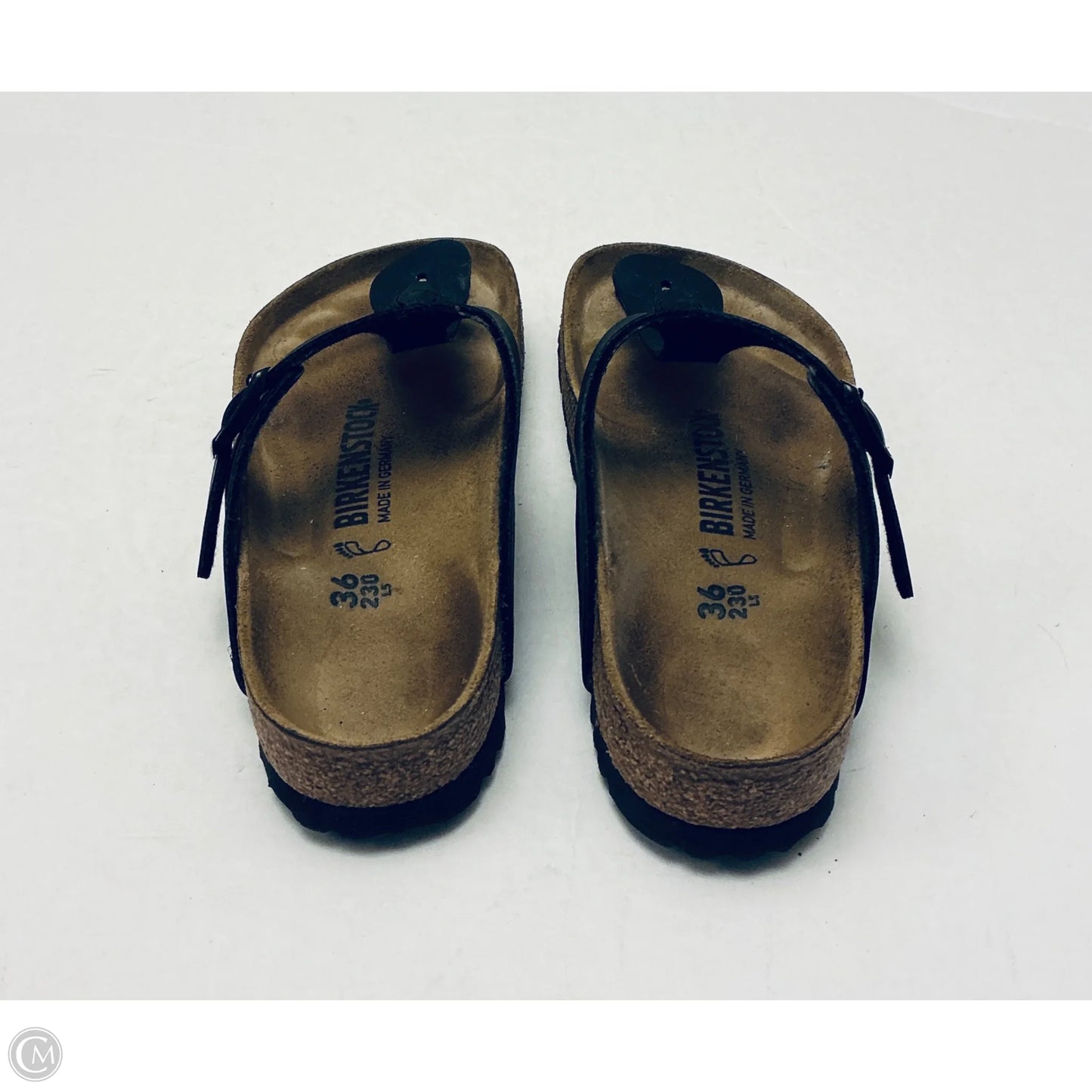 Sandals Flip Flops By Birkenstock In Black, Size: 6