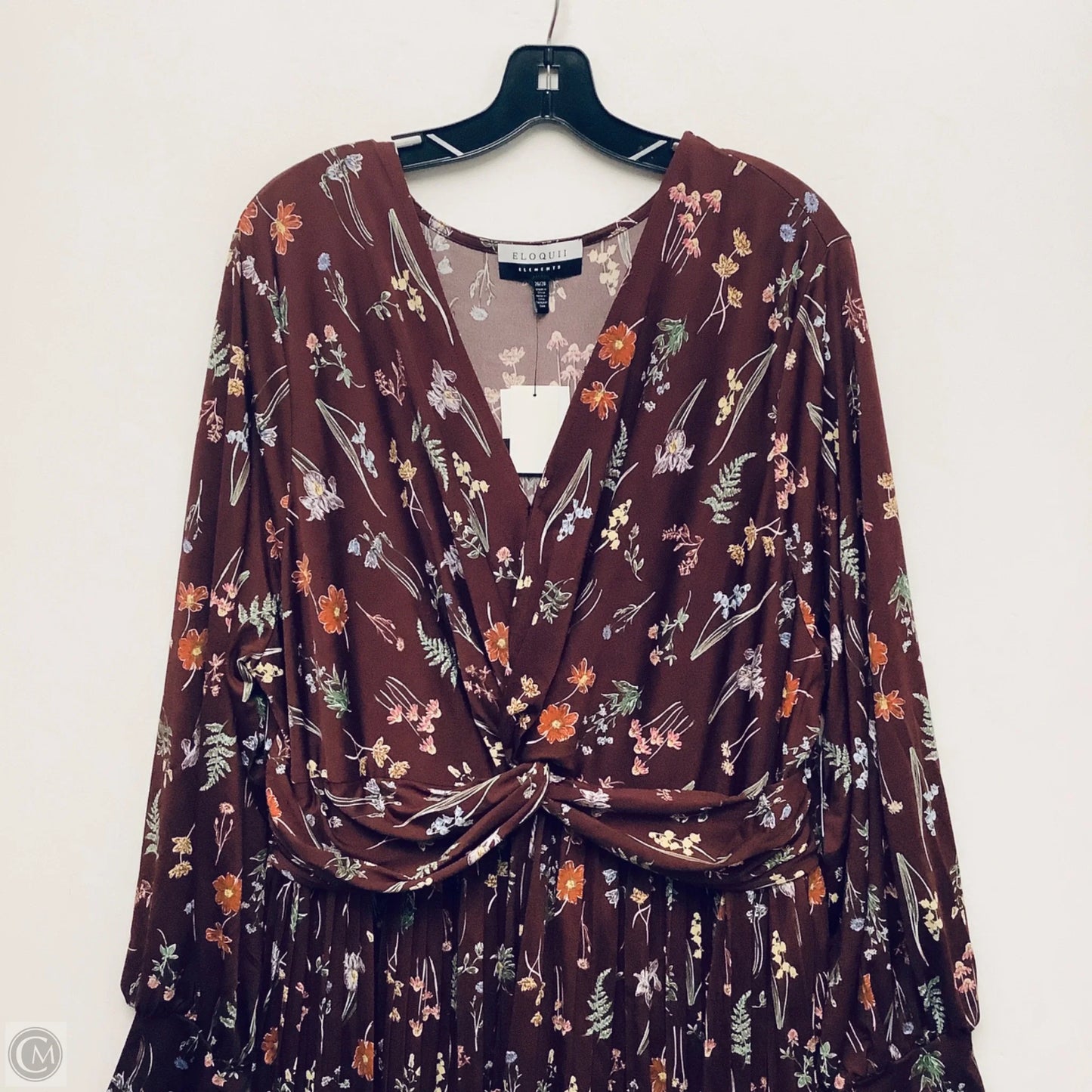 Dress Casual Maxi By Eloquii In Maroon, Size: 26