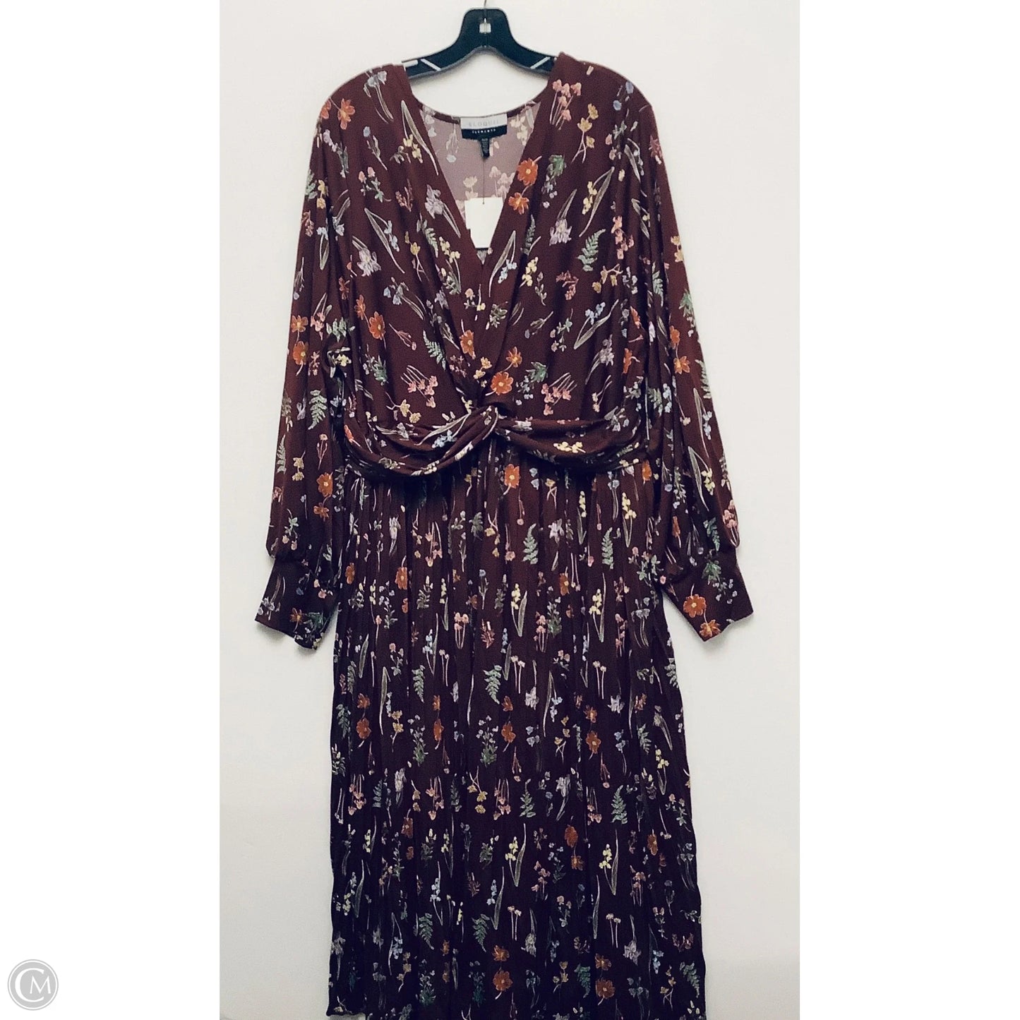 Dress Casual Maxi By Eloquii In Maroon, Size: 26
