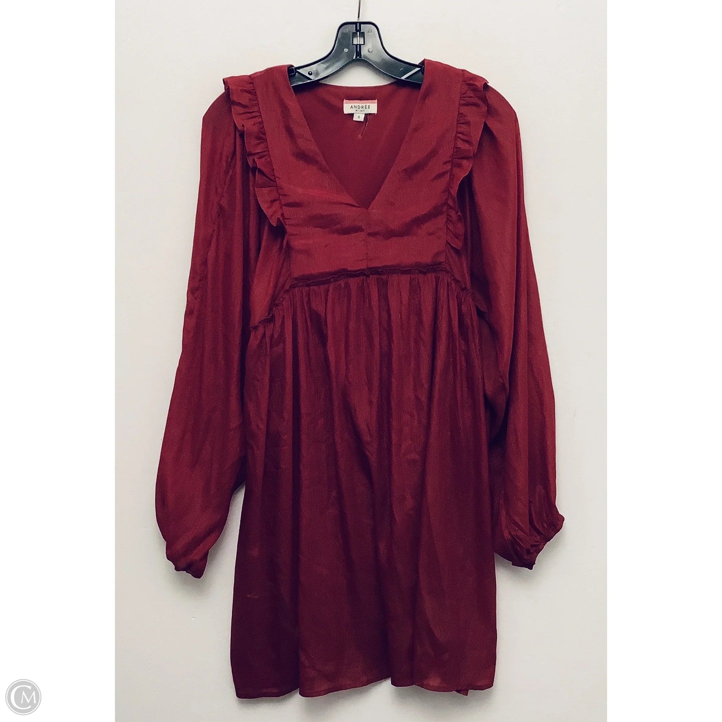 Dress Casual Short By Andree By Unit In Maroon, Size: S