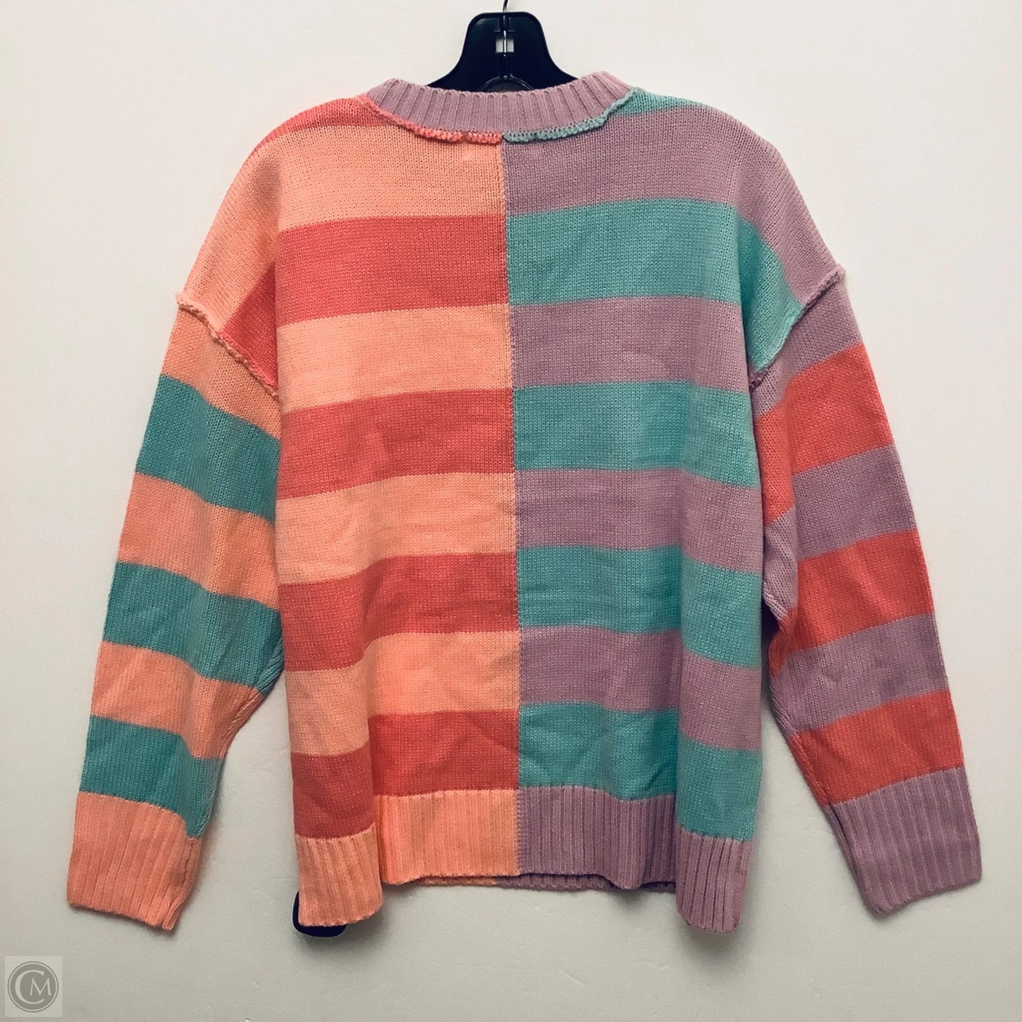 Sweater By Peach Love Cream California In Multi-colored, Size: S
