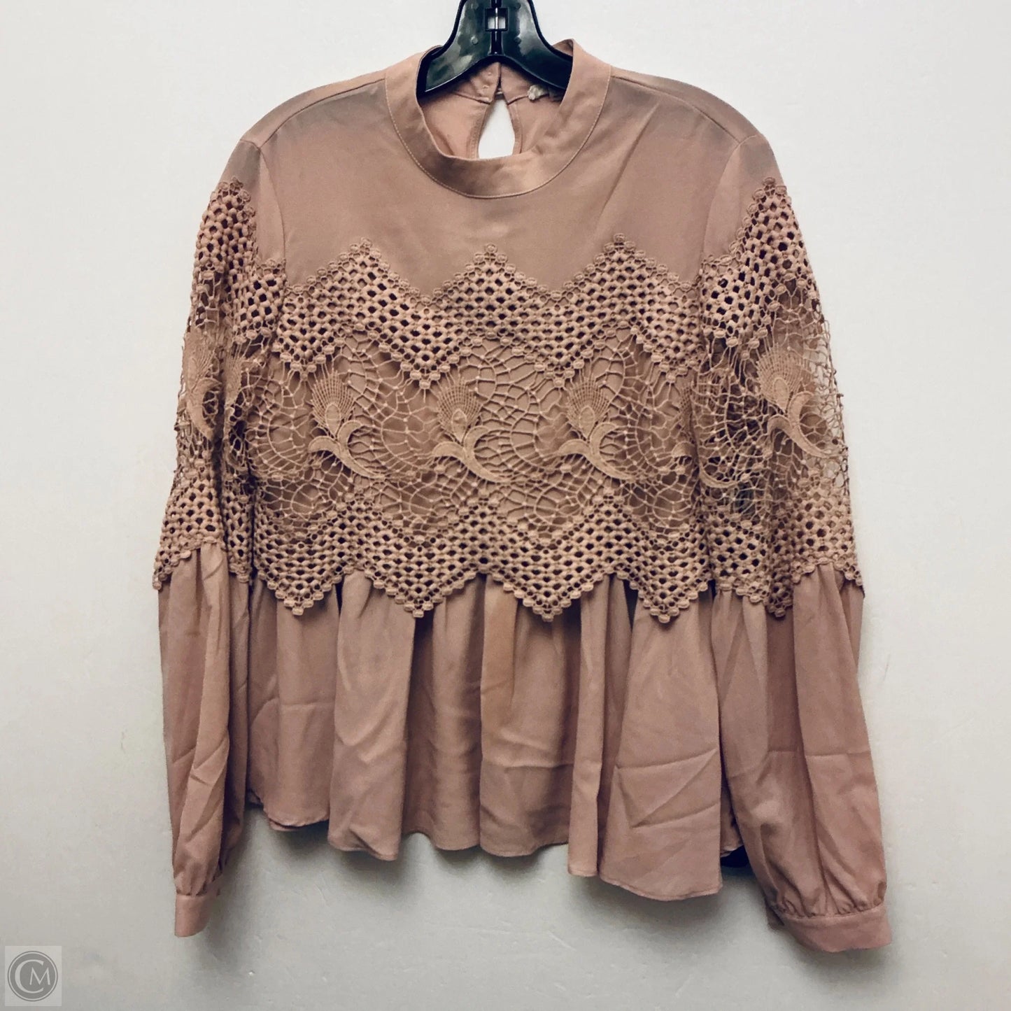 Top Long Sleeve Basic By Cme In Pink, Size: M