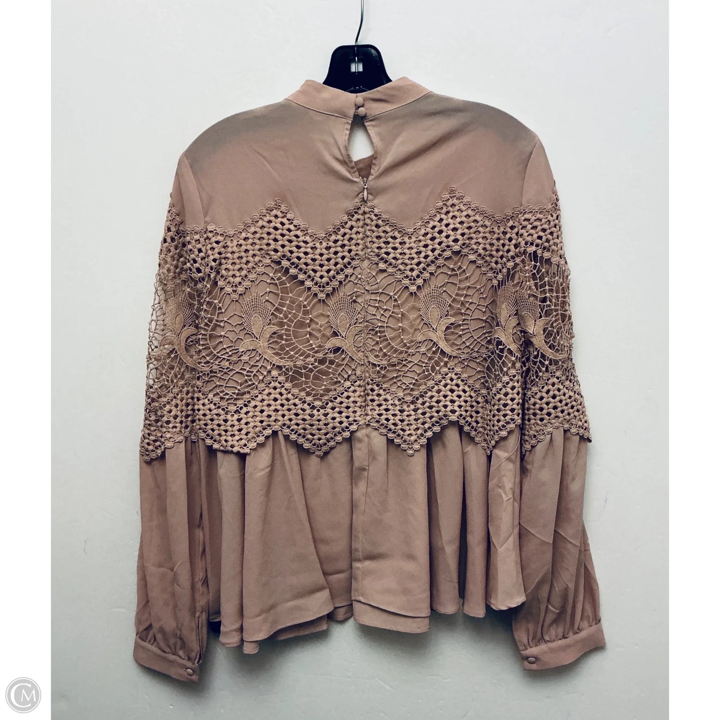 Top Long Sleeve Basic By Cme In Pink, Size: M