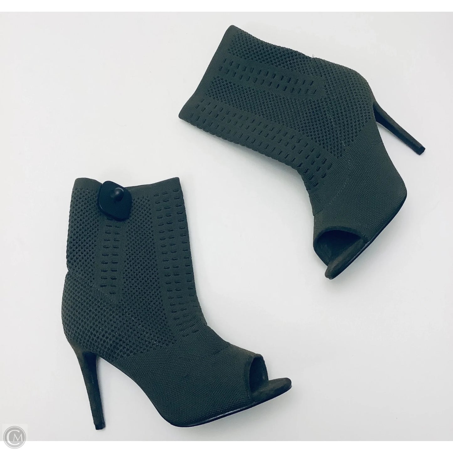 Boots Ankle Heels By Cme In Green, Size: 10