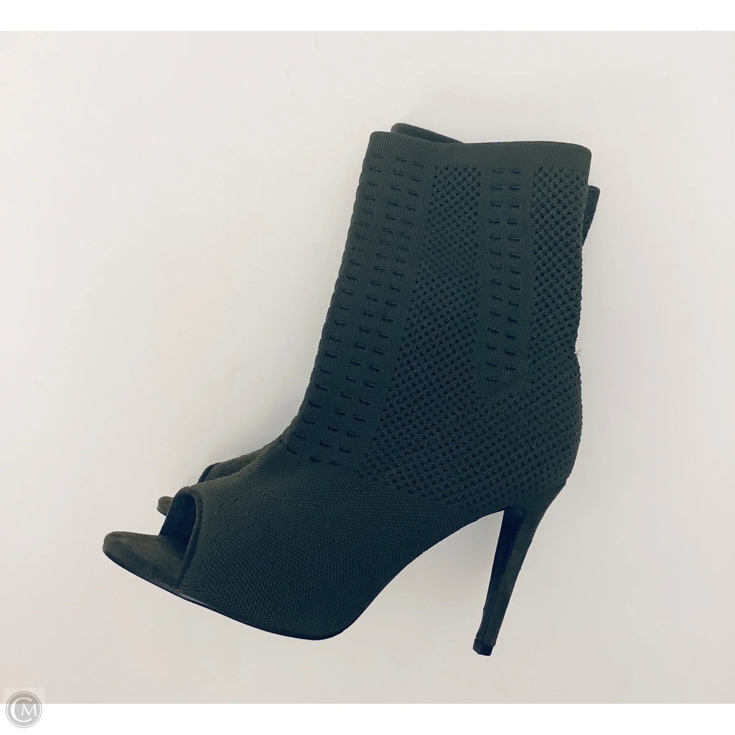 Boots Ankle Heels By Cme In Green, Size: 10