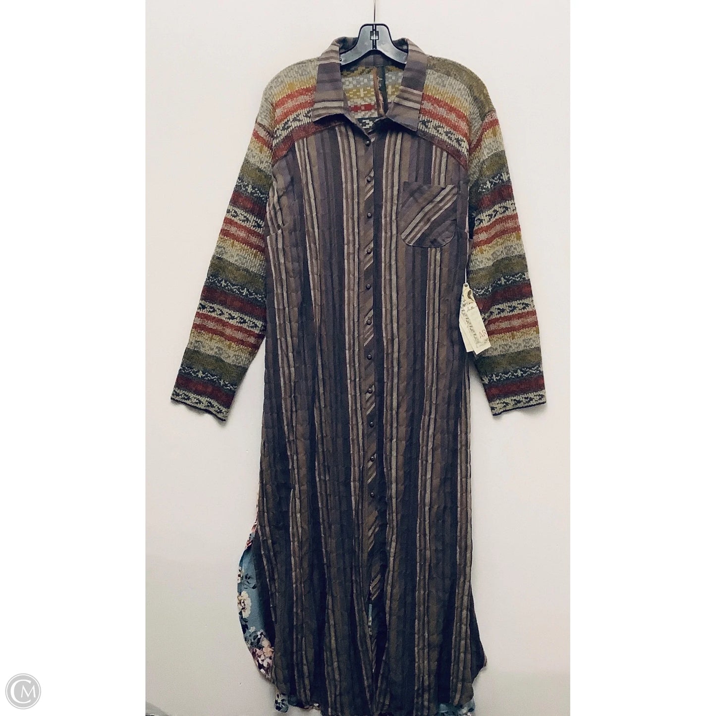 Dress Casual Maxi By Aratta In Brown, Size: Xl