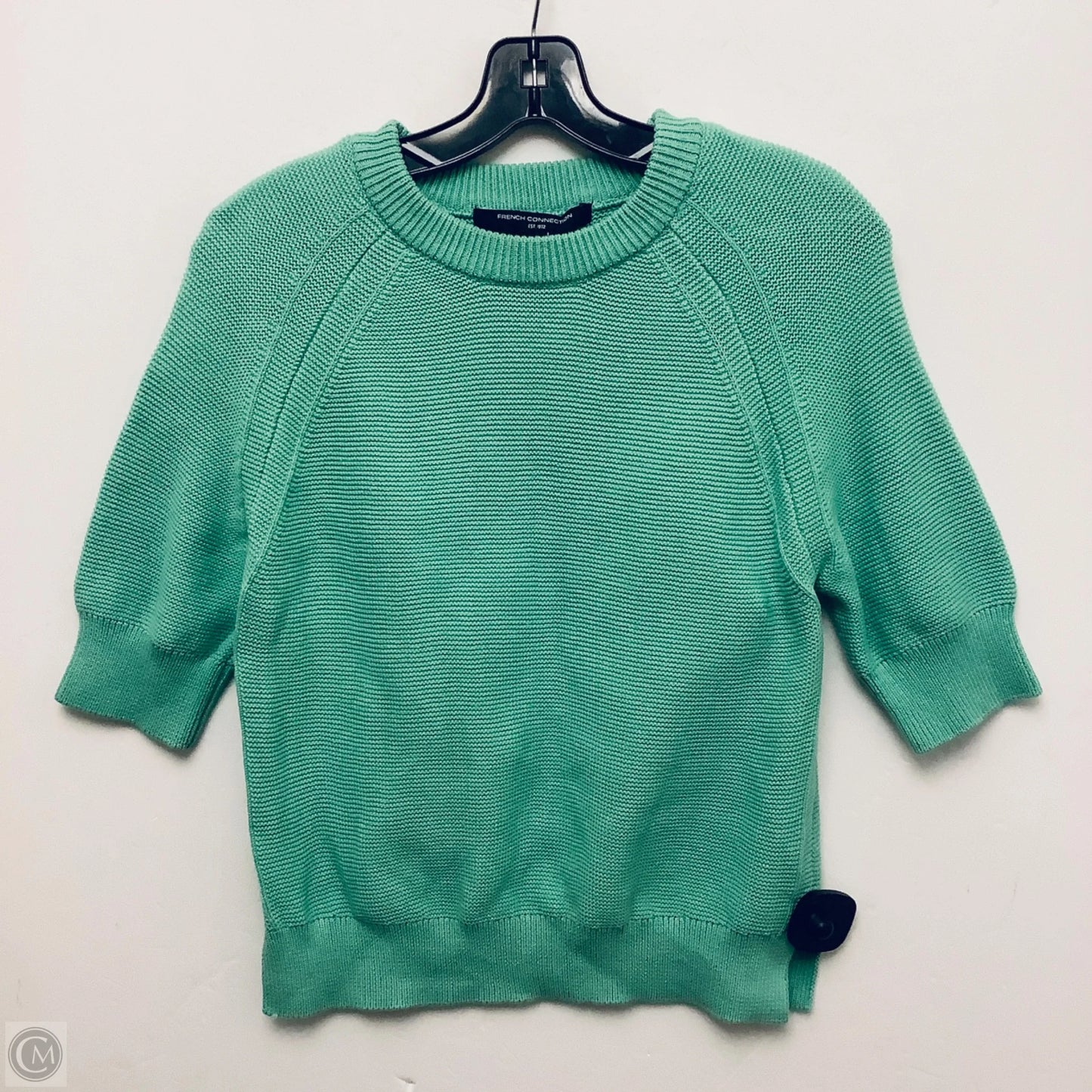 Top Short Sleeve Basic By French Connection In Green, Size: M