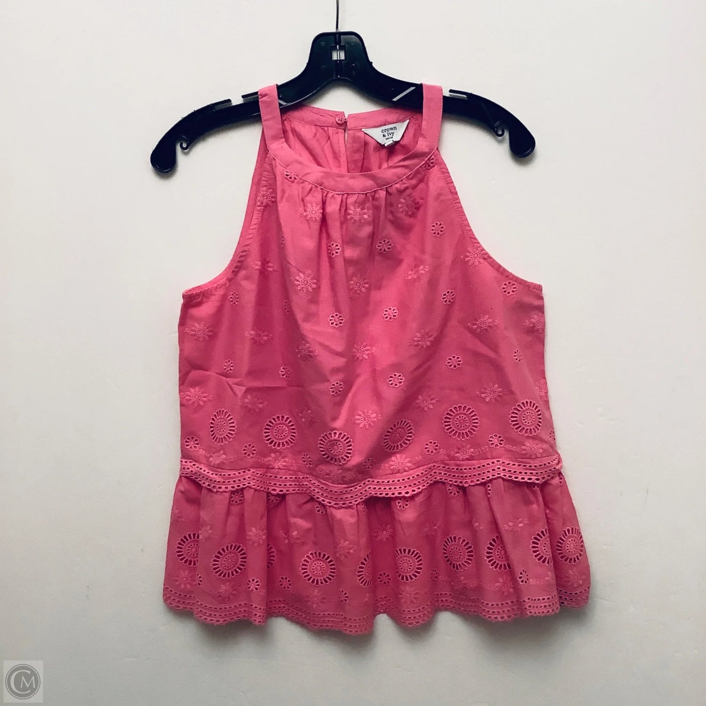 Top Sleeveless By Crown And Ivy In Pink, Size: M