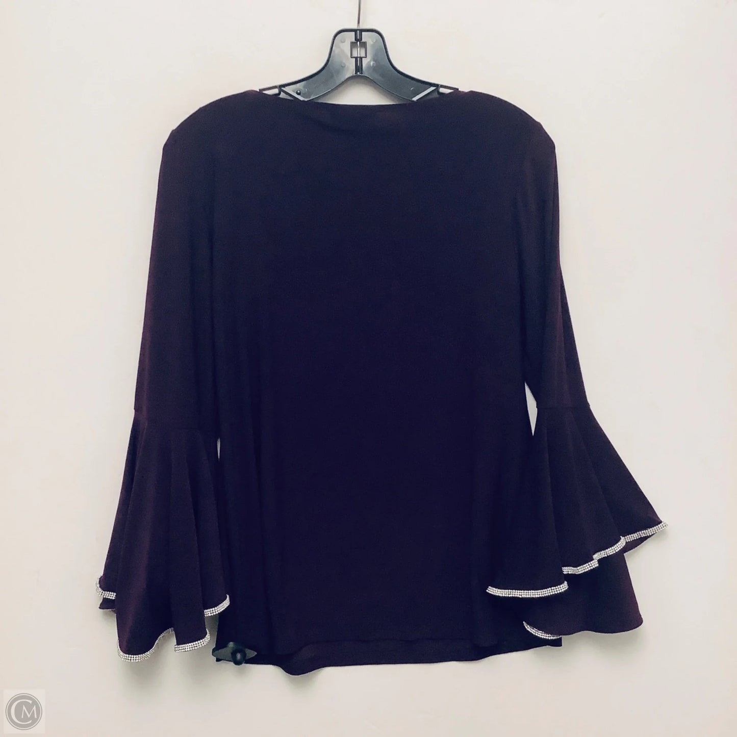 Top Long Sleeve Basic By Msk In Purple, Size: S