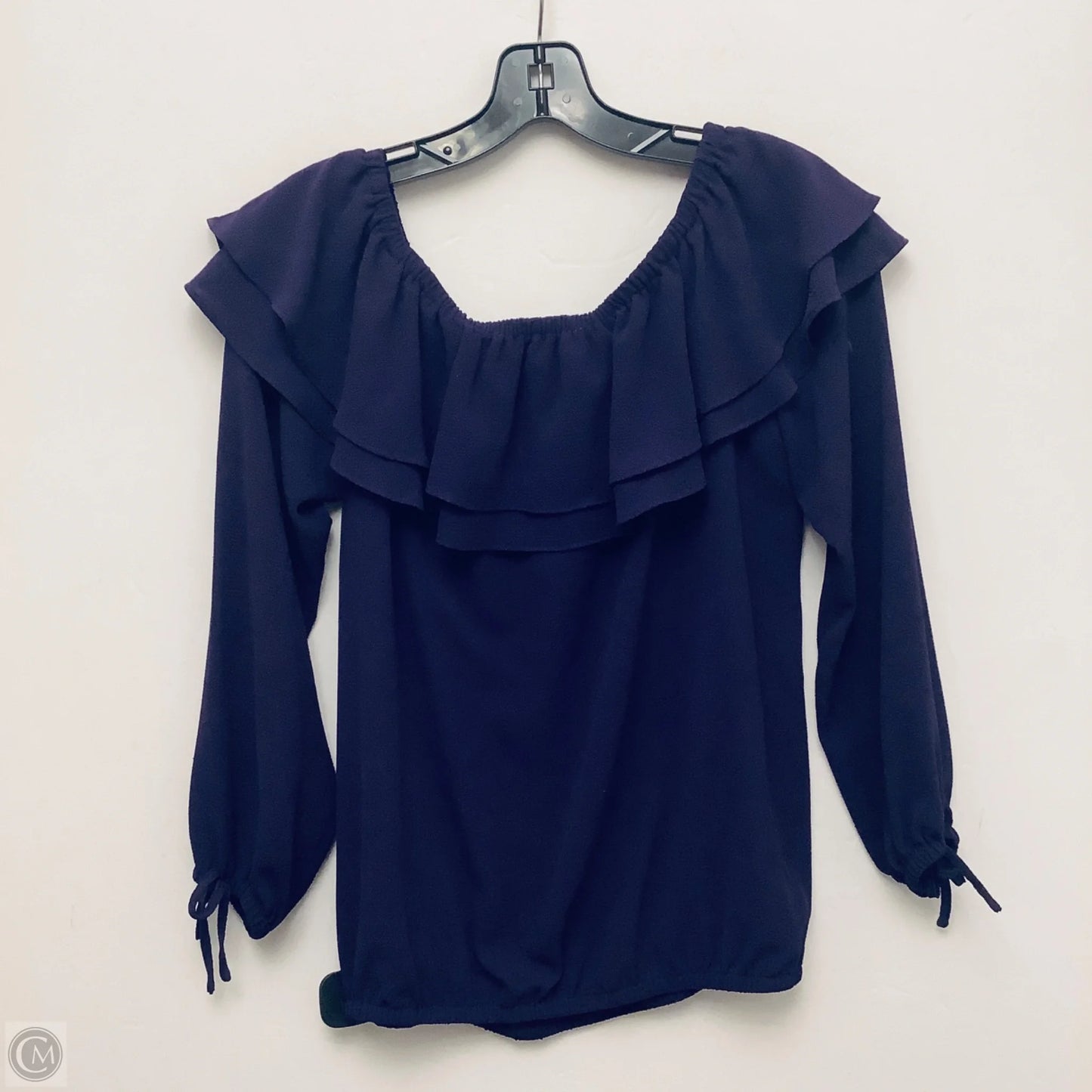 Top Long Sleeve Basic By Michael By Michael Kors In Purple, Size: S