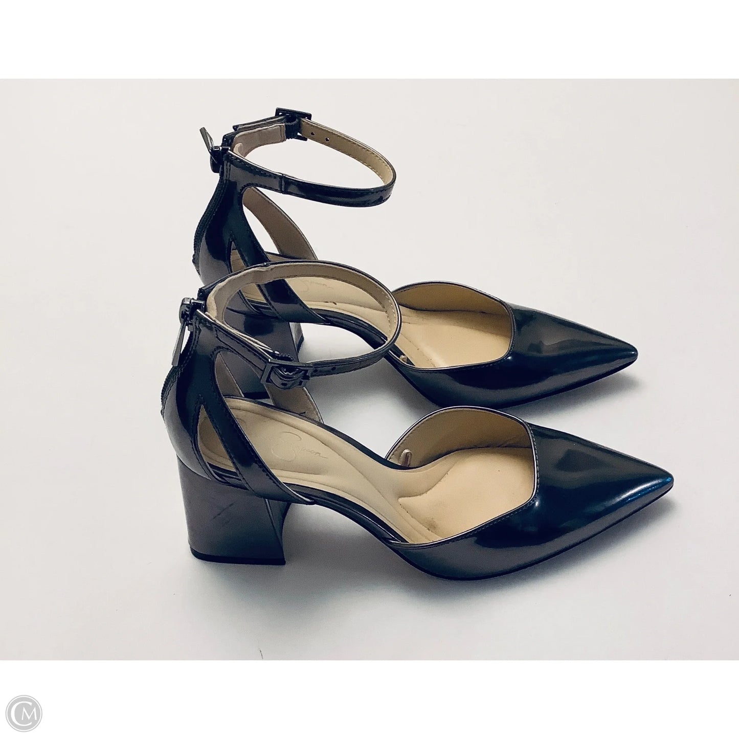 Shoes Heels Kitten By Jessica Simpson In Silver, Size: 5.5