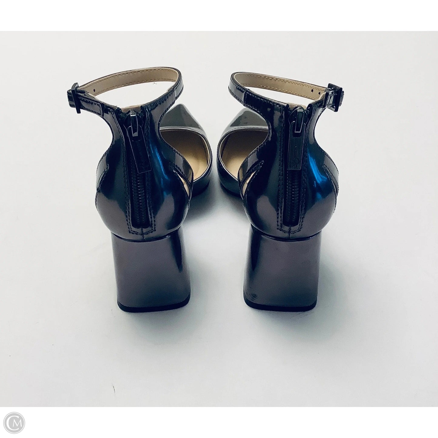 Shoes Heels Kitten By Jessica Simpson In Silver, Size: 5.5