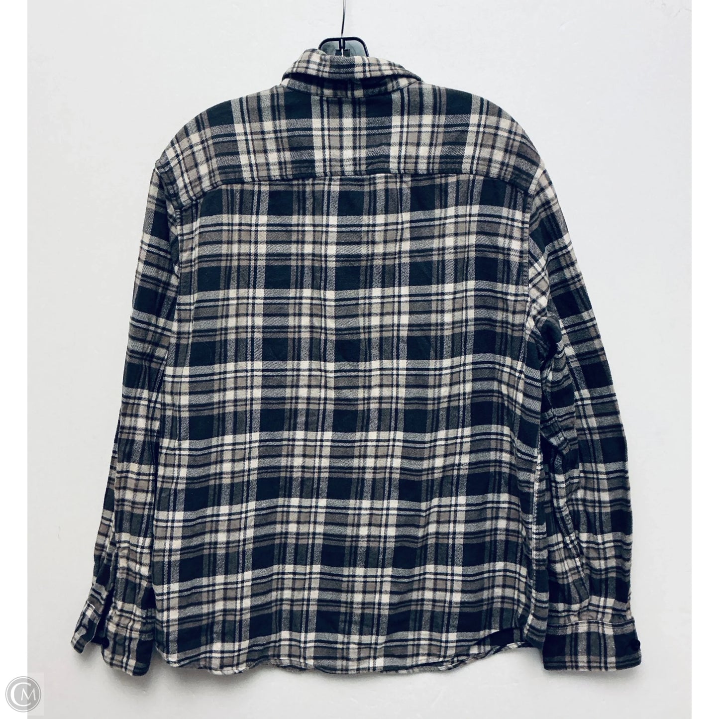 Top Long Sleeve Basic By American Eagle In Brown, Size: L