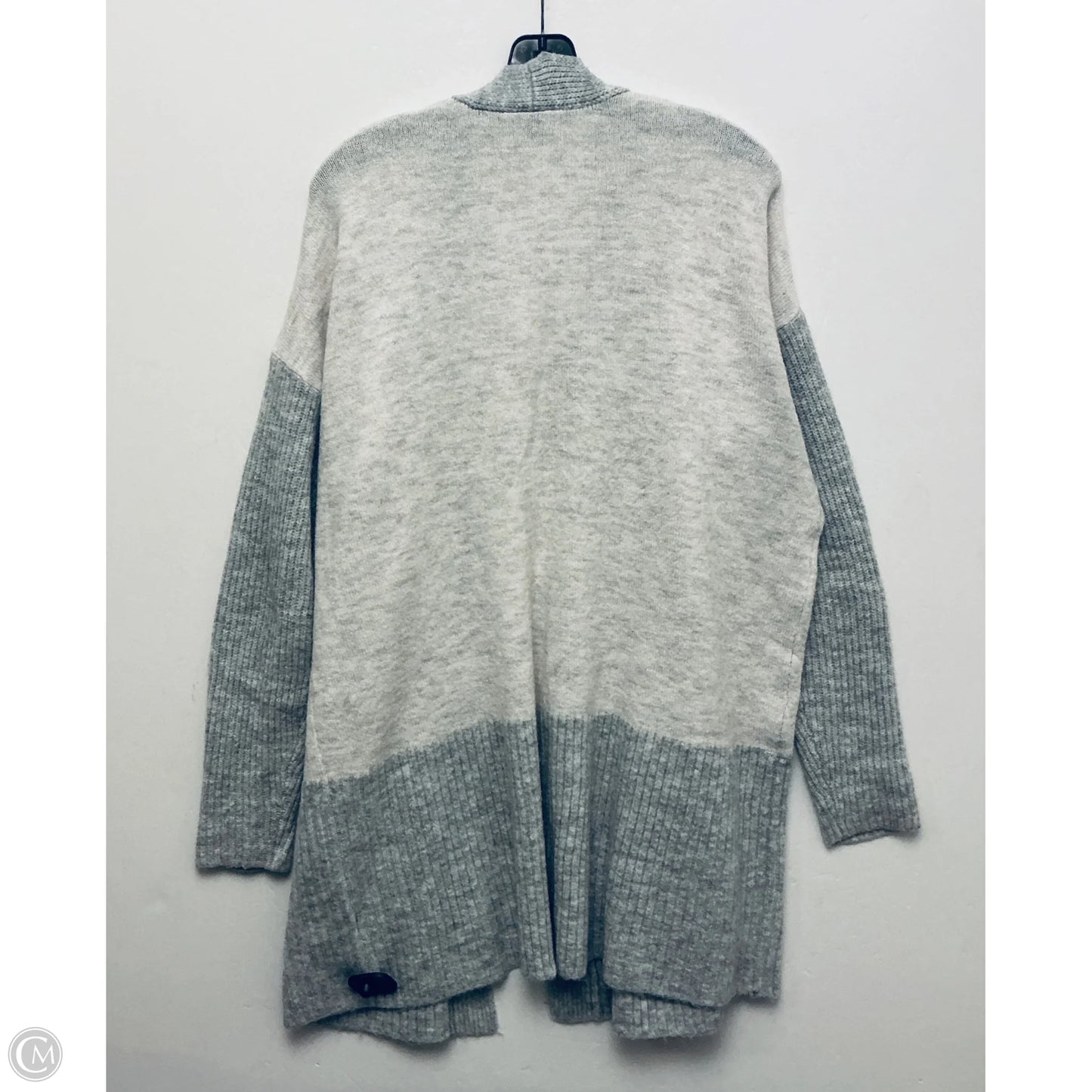 Sweater Cardigan By Lane Bryant In Grey, Size: 14