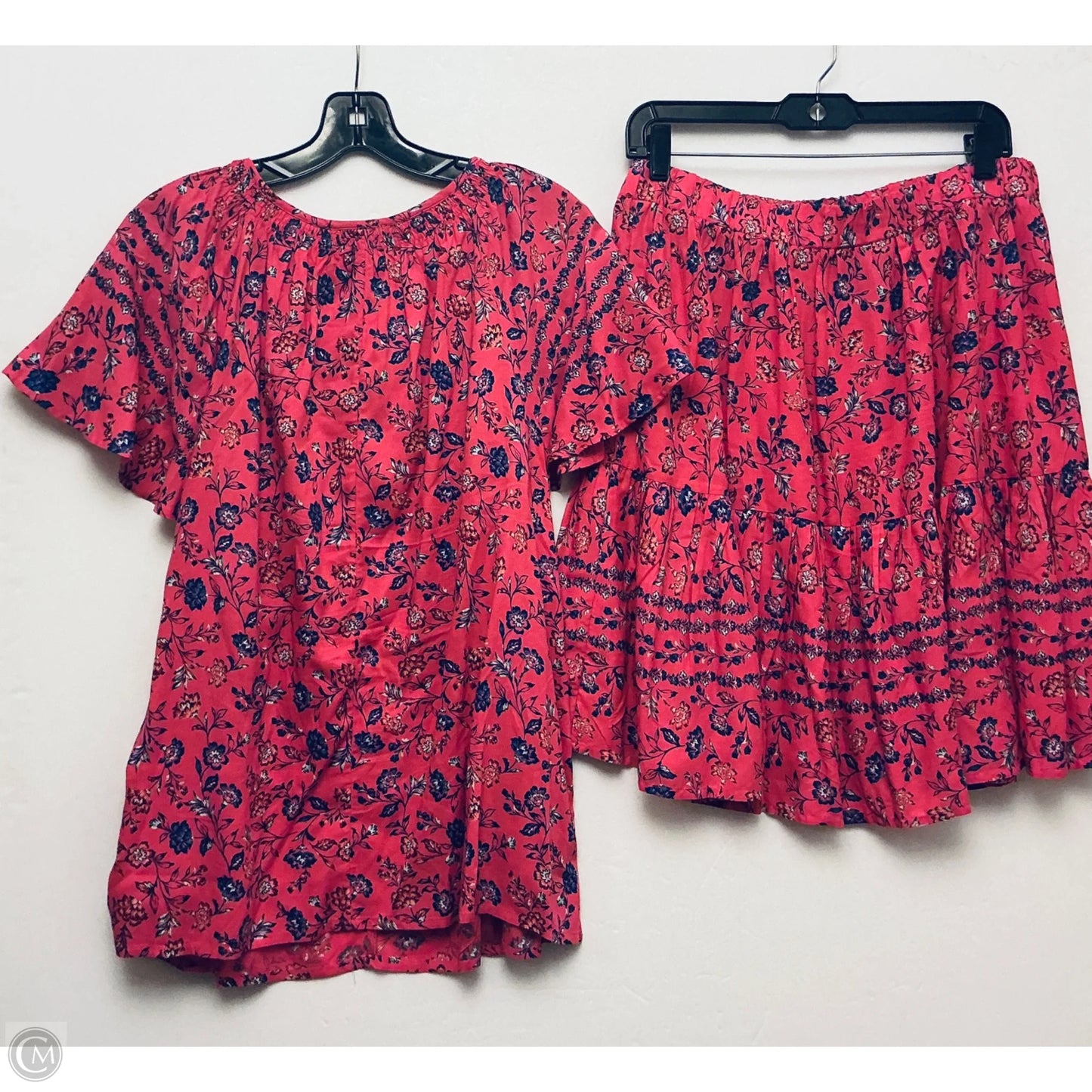 Skirt Set 2pc By Lane Bryant In Pink, Size: 14