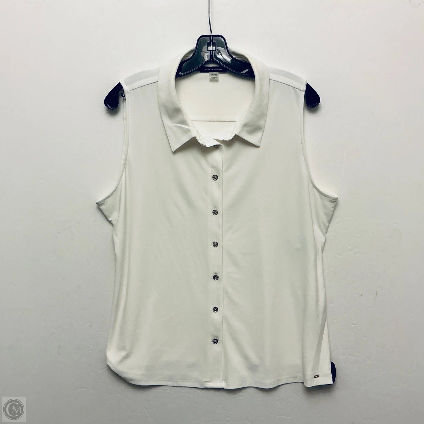Top Sleeveless Basic By Tommy Hilfiger In White, Size: Xl