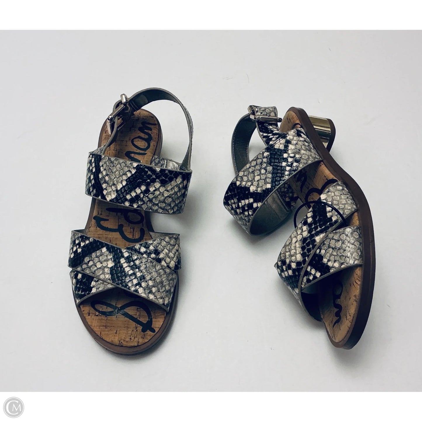 Sandals Heels Kitten By Sam Edelman In Animal Print, Size: 6
