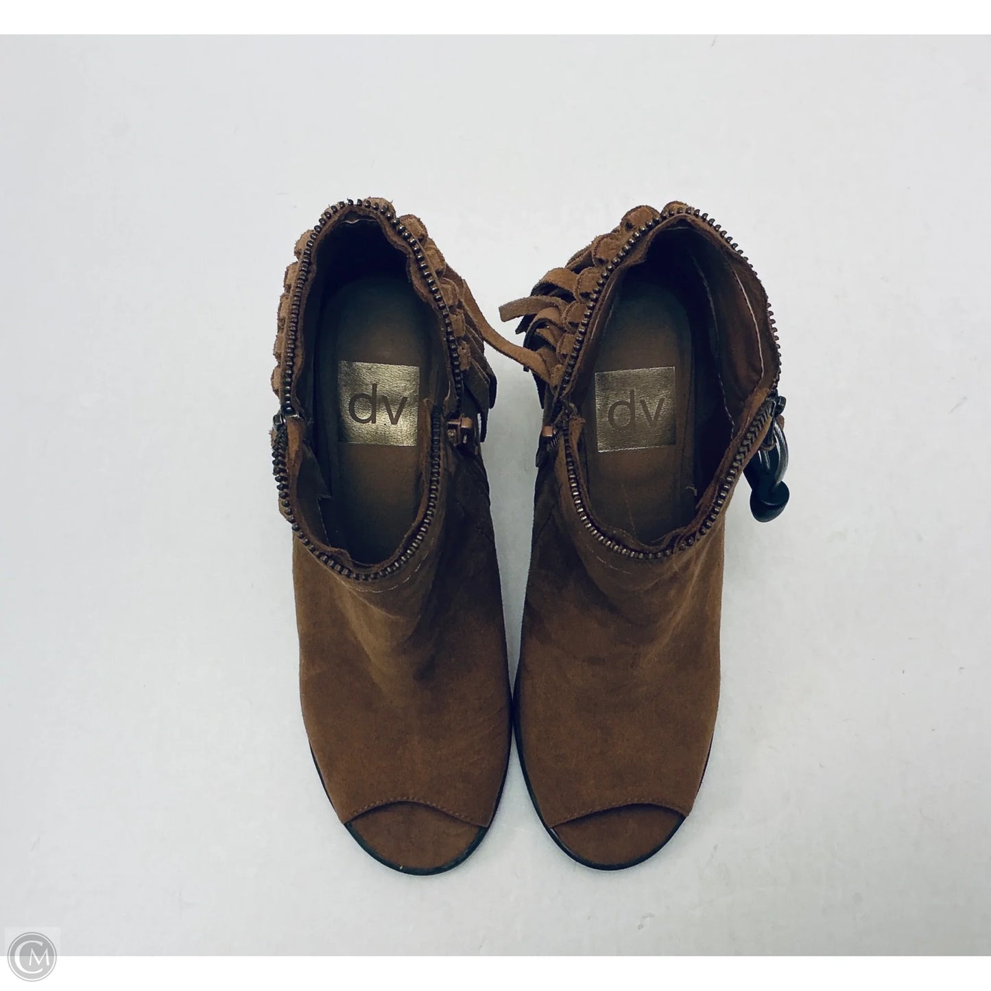 Boots Ankle Heels By Dolce Vita In Brown, Size: 7
