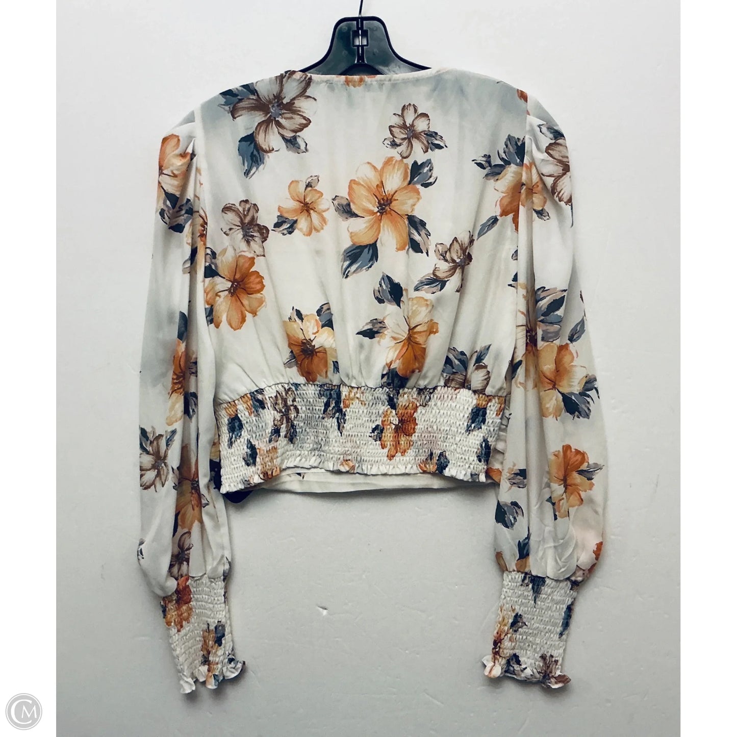 Top Long Sleeve Basic By Papaya In Cream, Size: 0