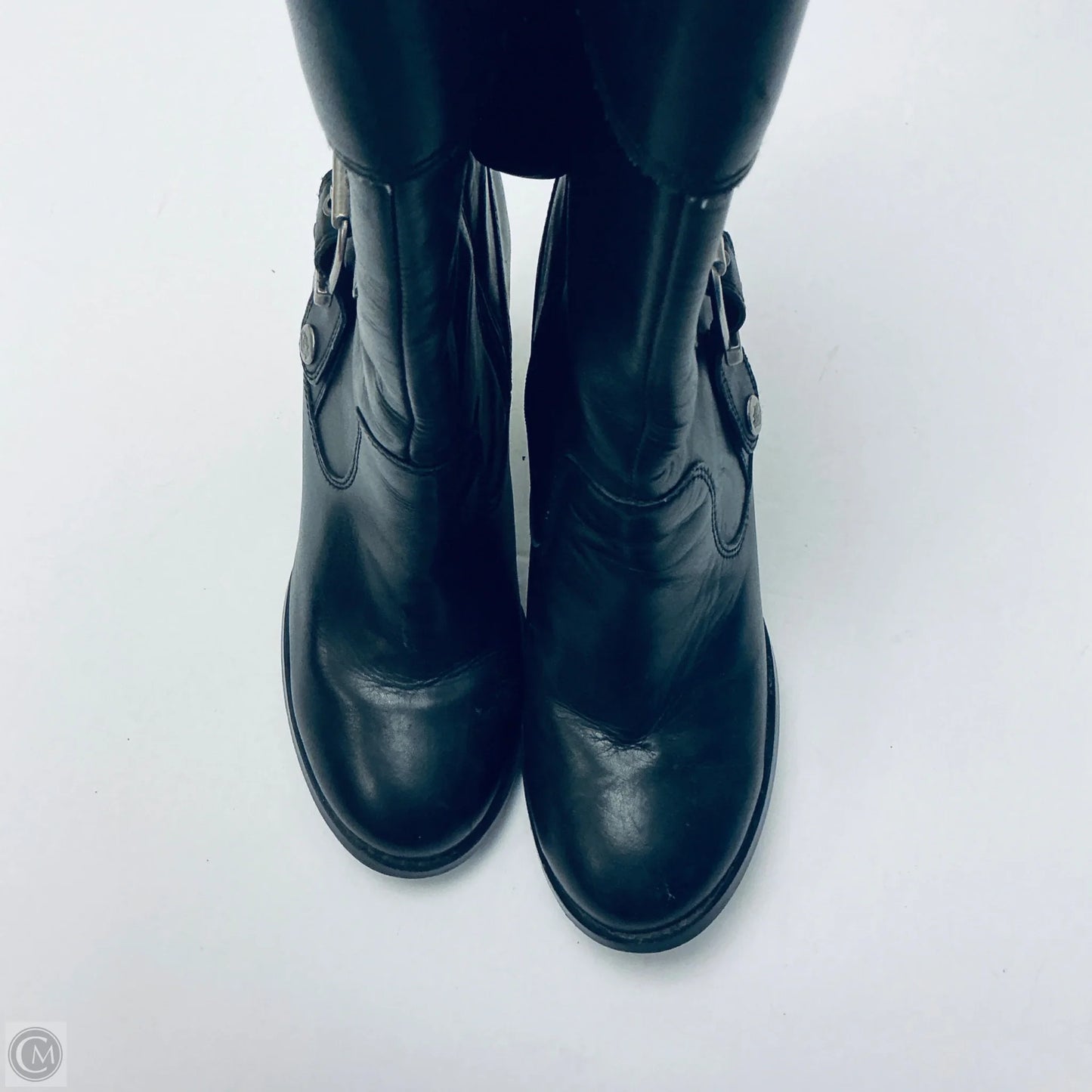 Boots Ankle Heels By Harley Davidson In Black, Size: 7